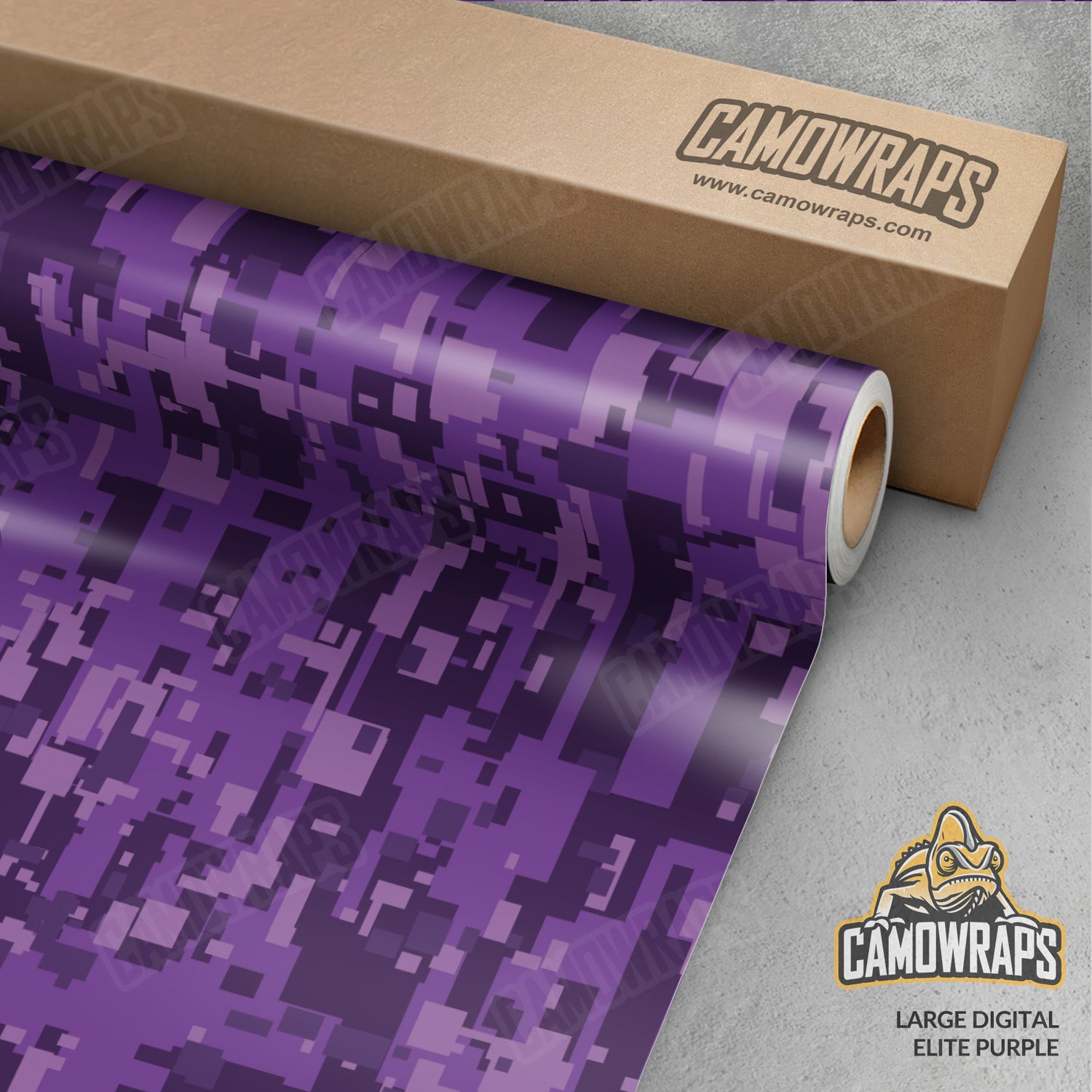 Large Digital Elite Purple Camo Vinyl Wrap