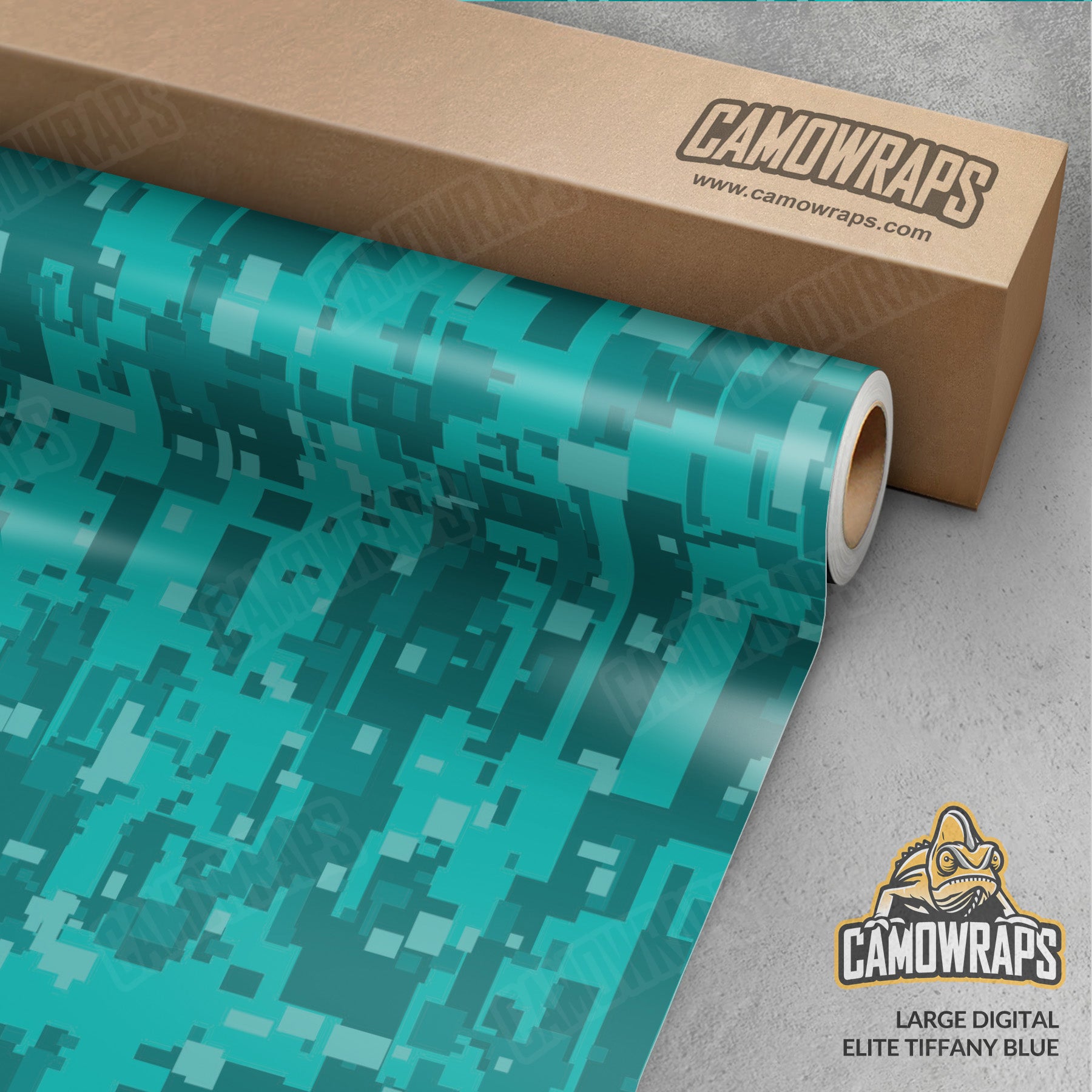 Large Digital Elite Tiffany Blue Camo Vinyl Wrap | CamoWraps – Camo Wraps