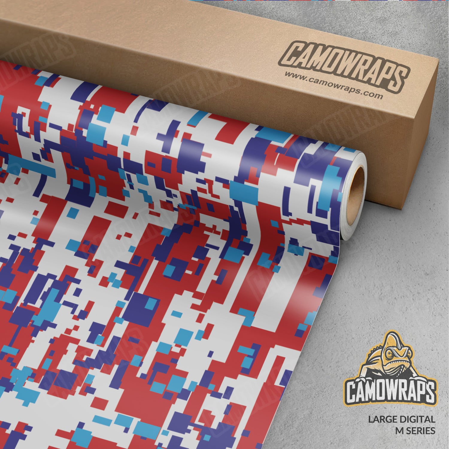 Large Digital M Series Camo Vinyl Wrap