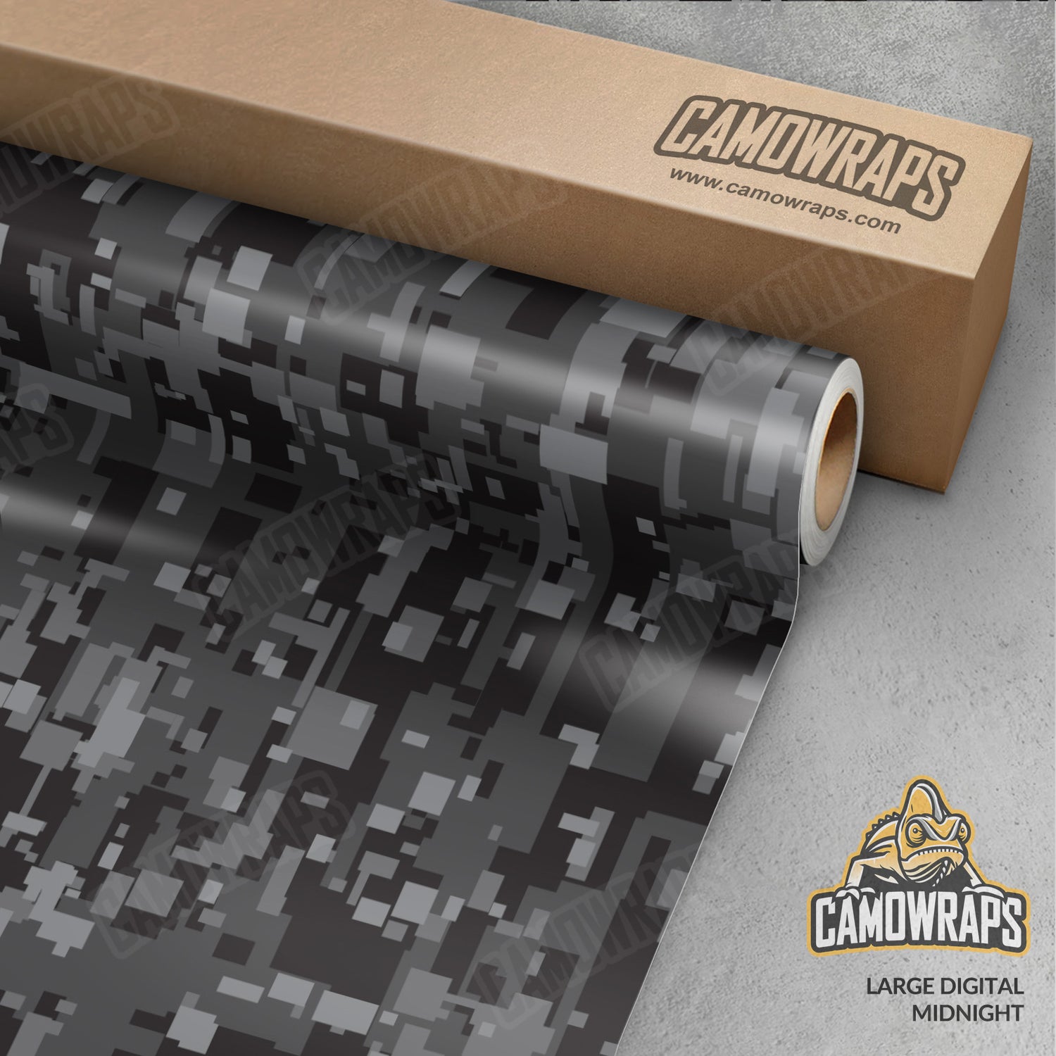 Large Digital Midnight Camo Vinyl Wrap