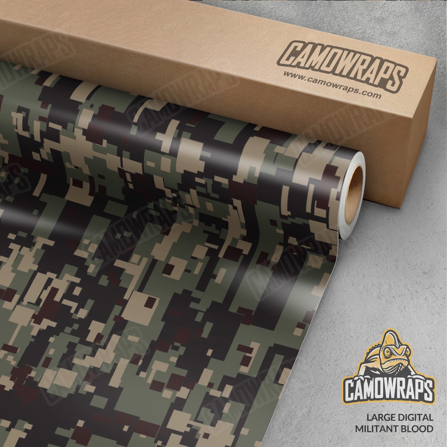 Large Digital Militant Blood Camo Vinyl Wrap