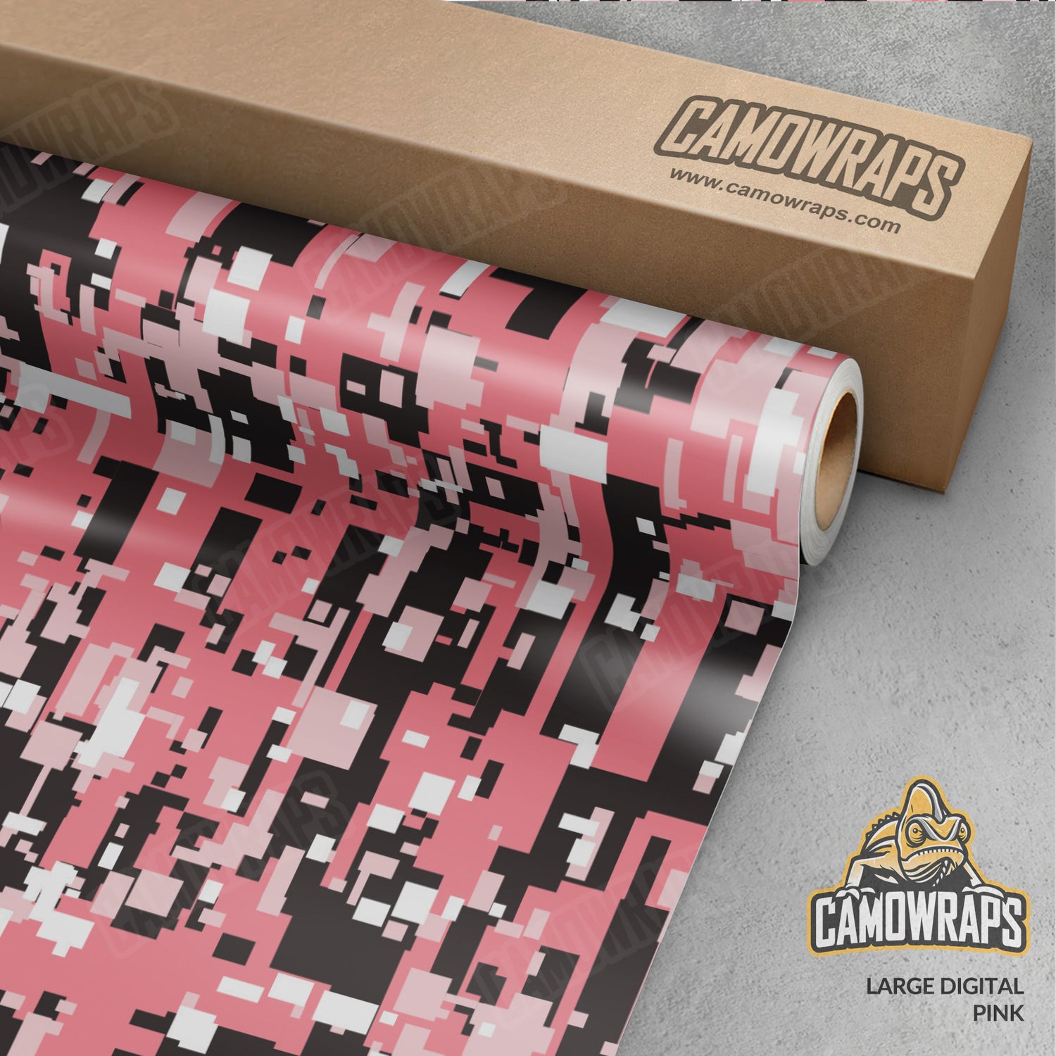 Large Digital Pink Camo Vinyl Wrap