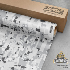 Large Digital Snow Camo Vinyl Wrap