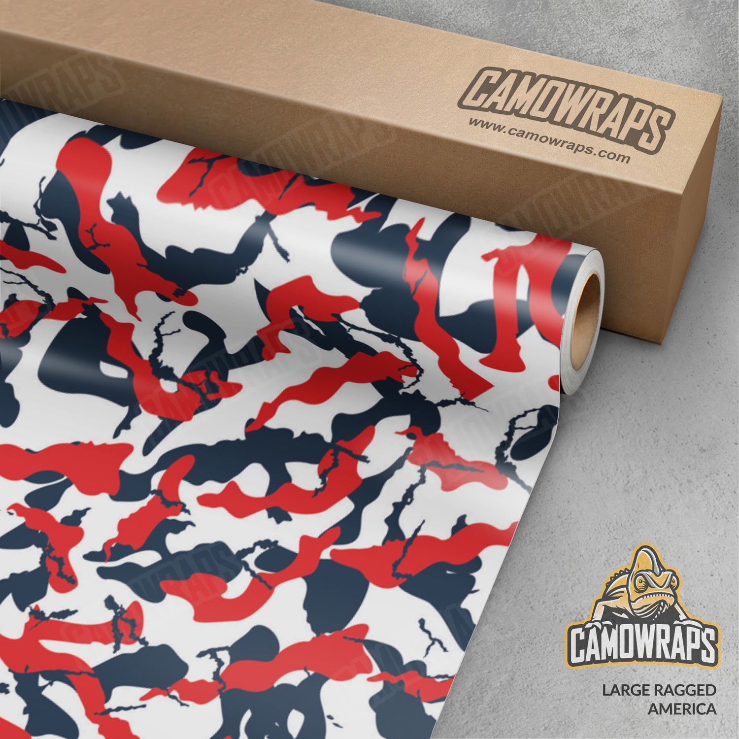 Large Ragged America Camo Vinyl Wrap