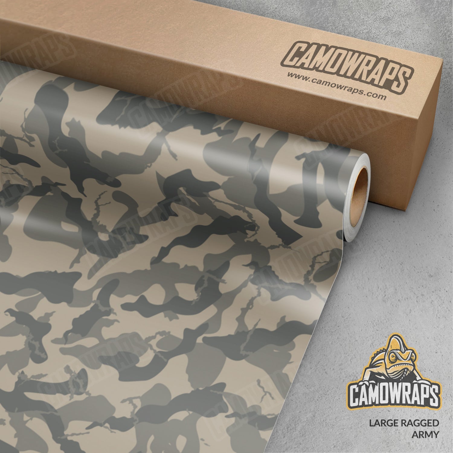 Large Ragged Army Camo Vinyl Wrap