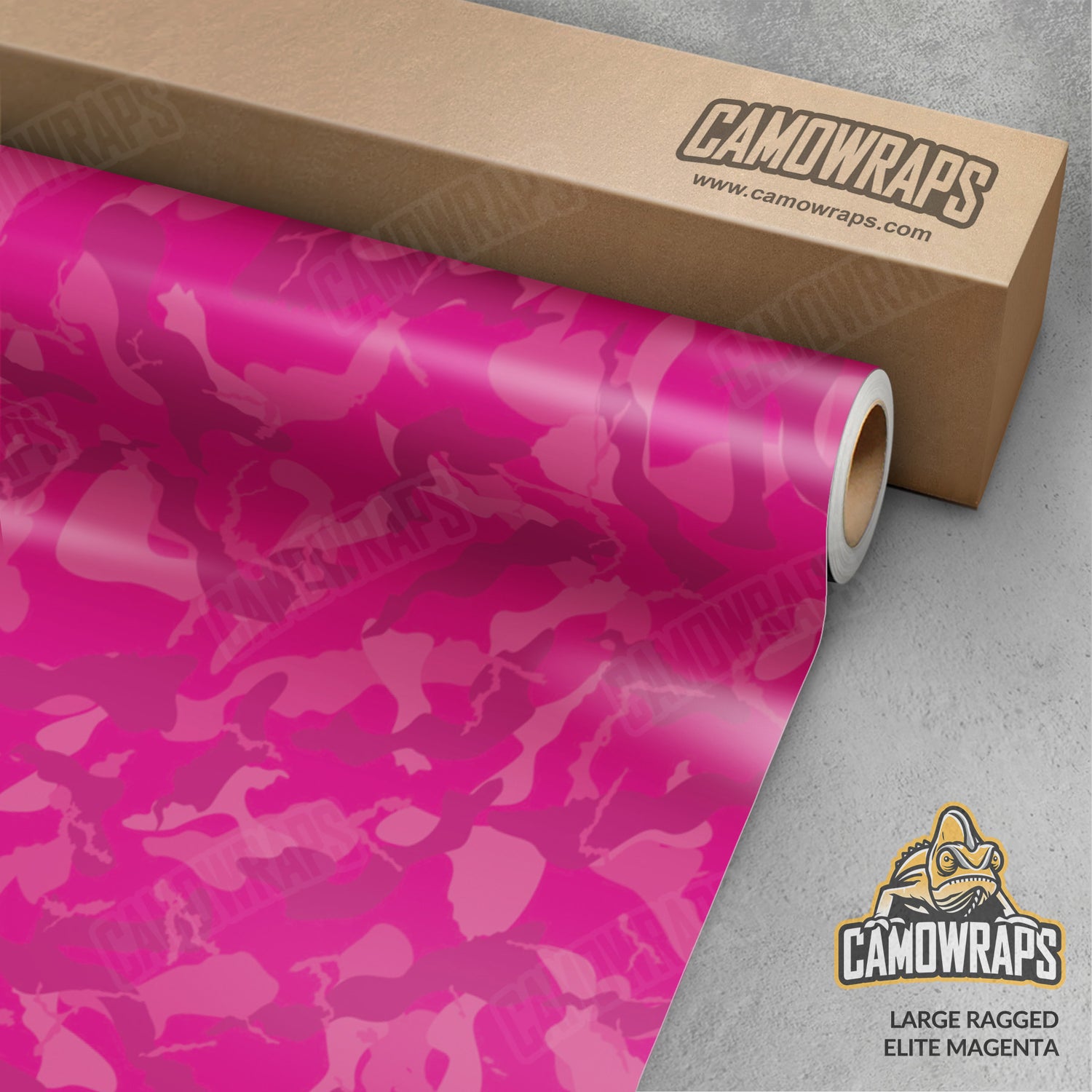 Large Ragged Elite Magenta Camo Vinyl Wrap