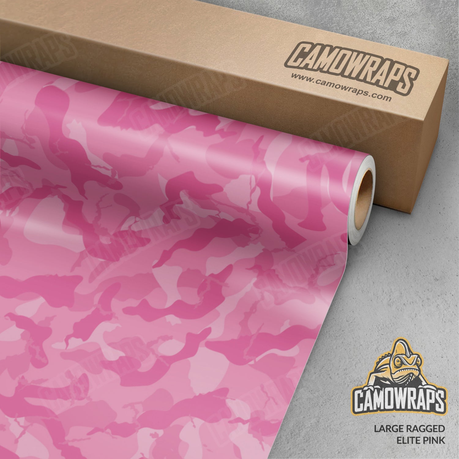 Large Ragged Elite Pink Camo Vinyl Wrap