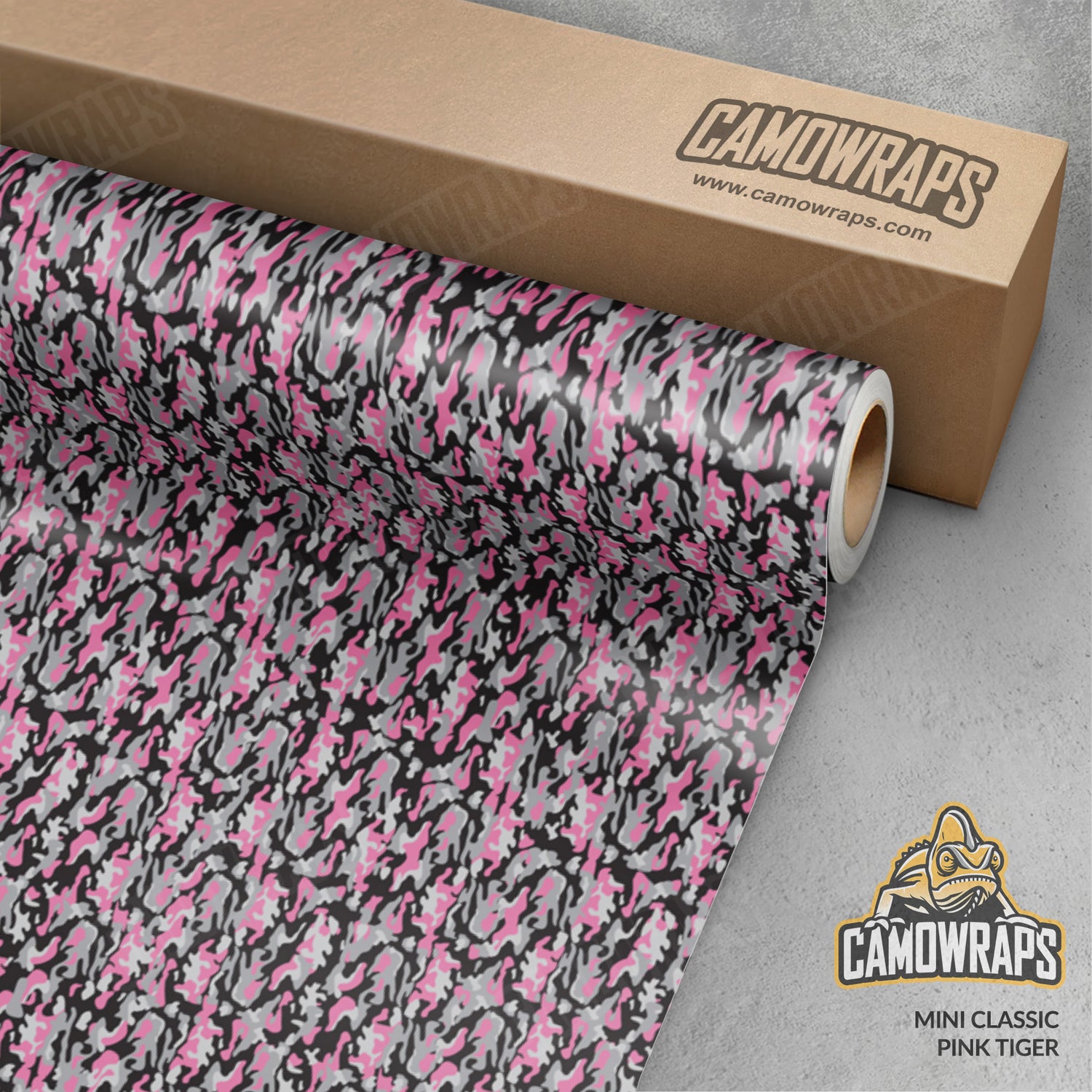 Mini Classic Pink Tiger Camo Vinyl Wrap