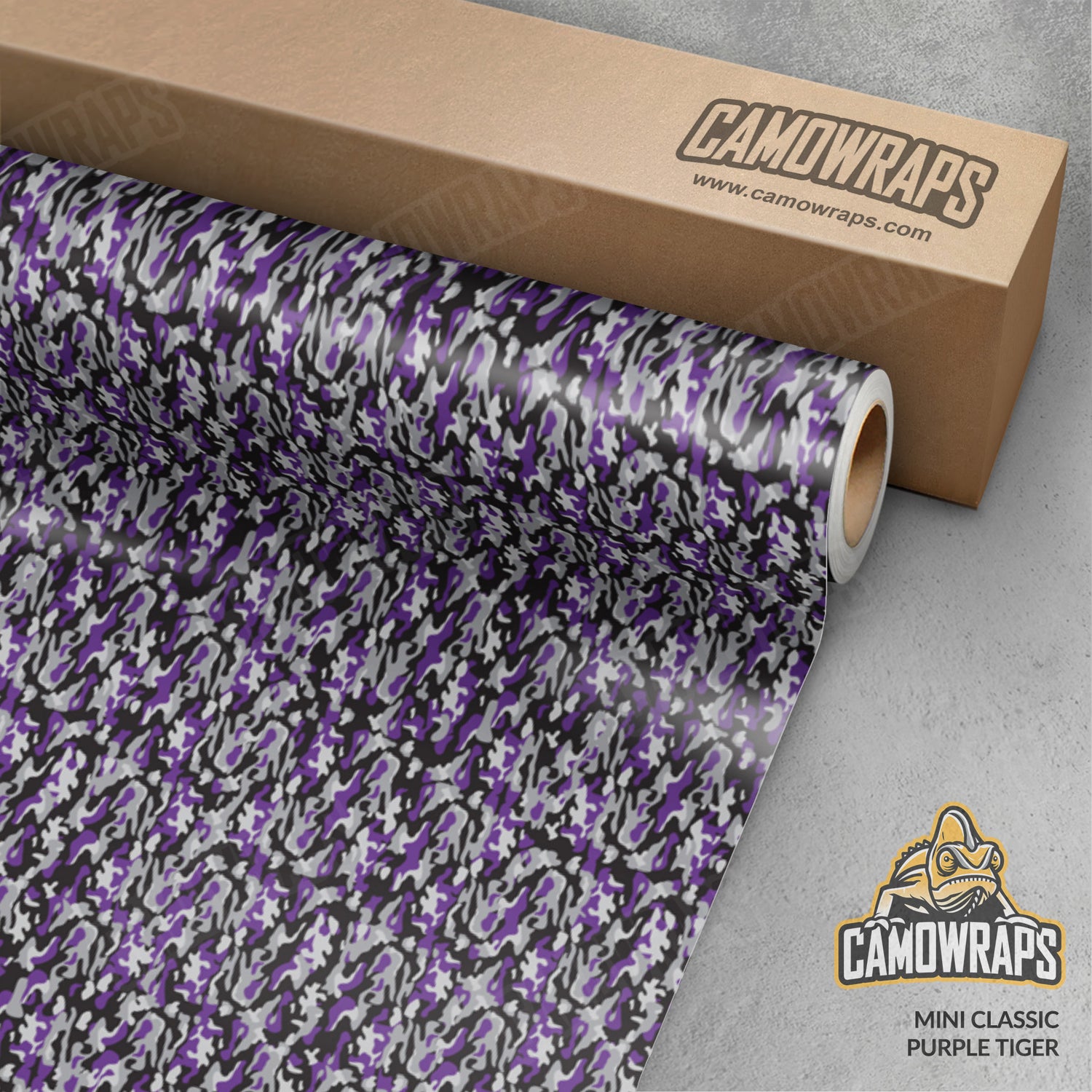 Mini Classic Purple Tiger Camo Vinyl Wrap