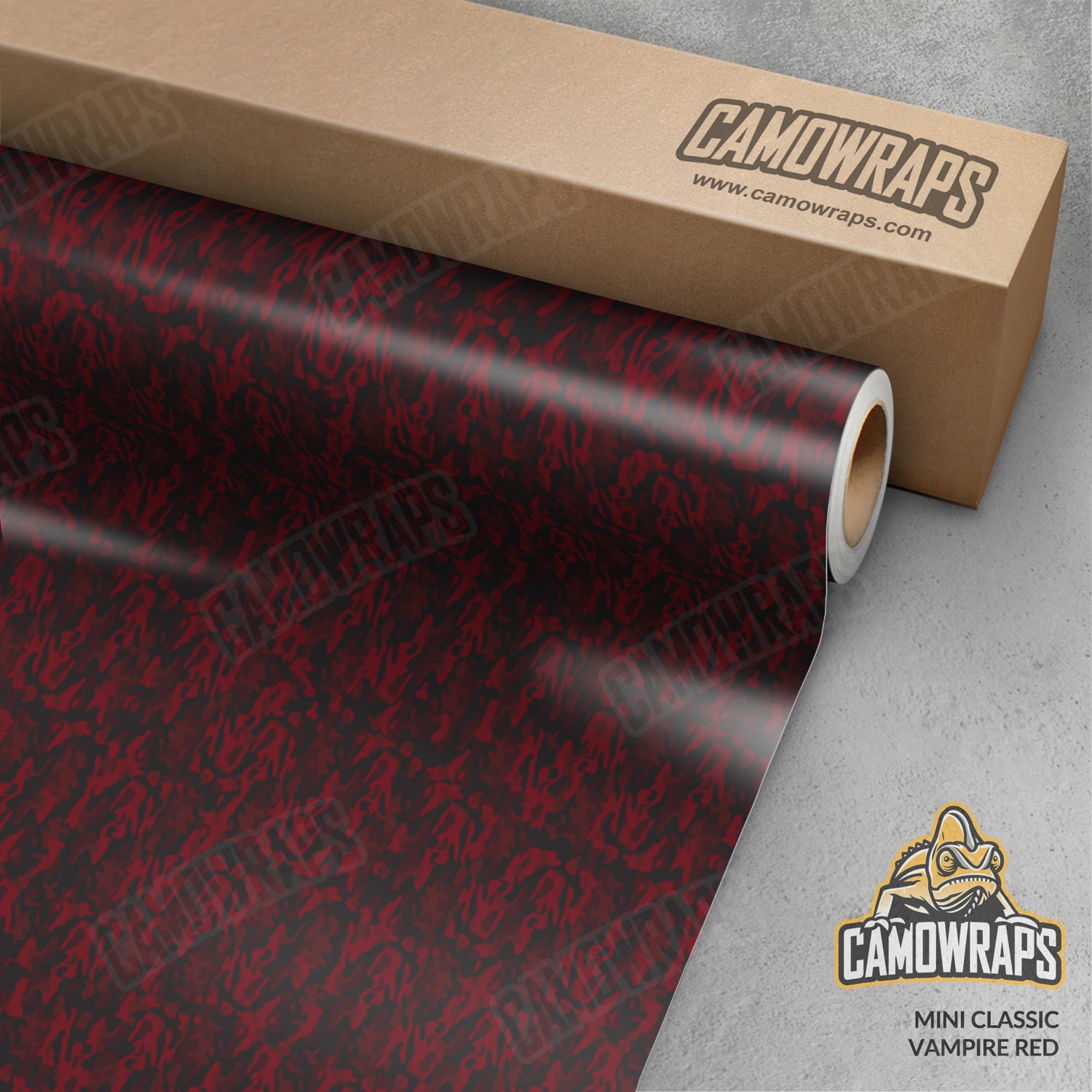 Mini Classic Vampire Red Camo Vinyl Wrap