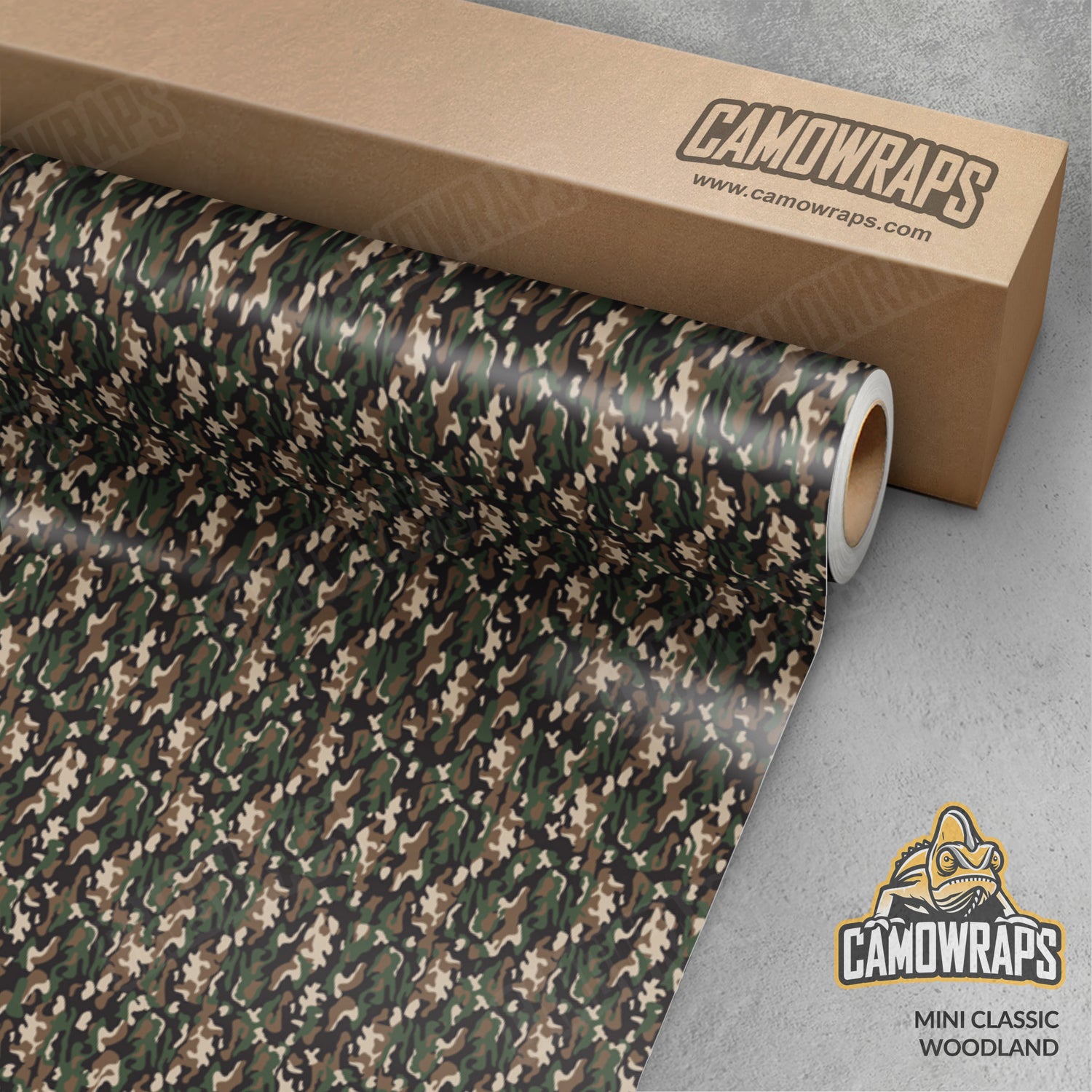 Mini Classic Woodland Camo Vinyl Wrap