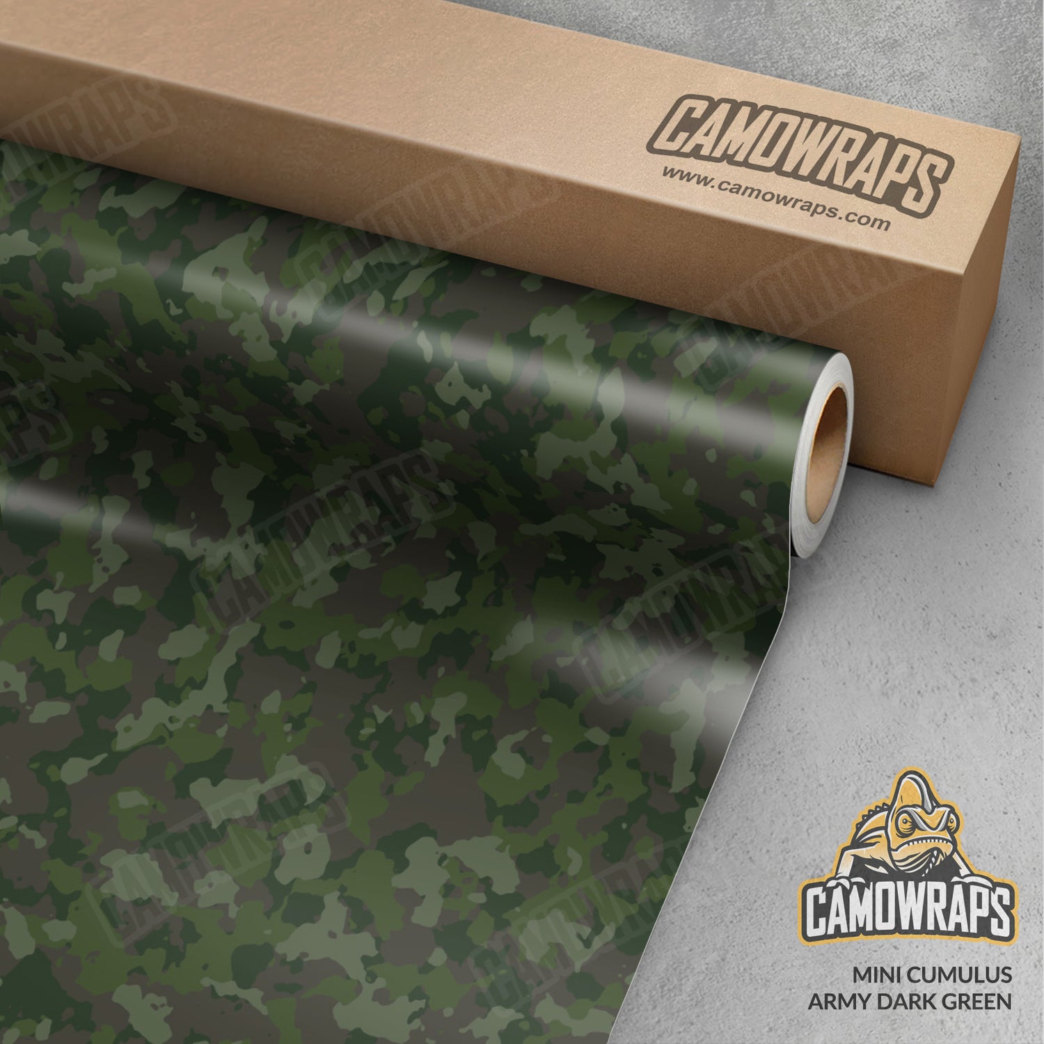 Mini Cumulus Army Dark Green Camo Vinyl Wrap