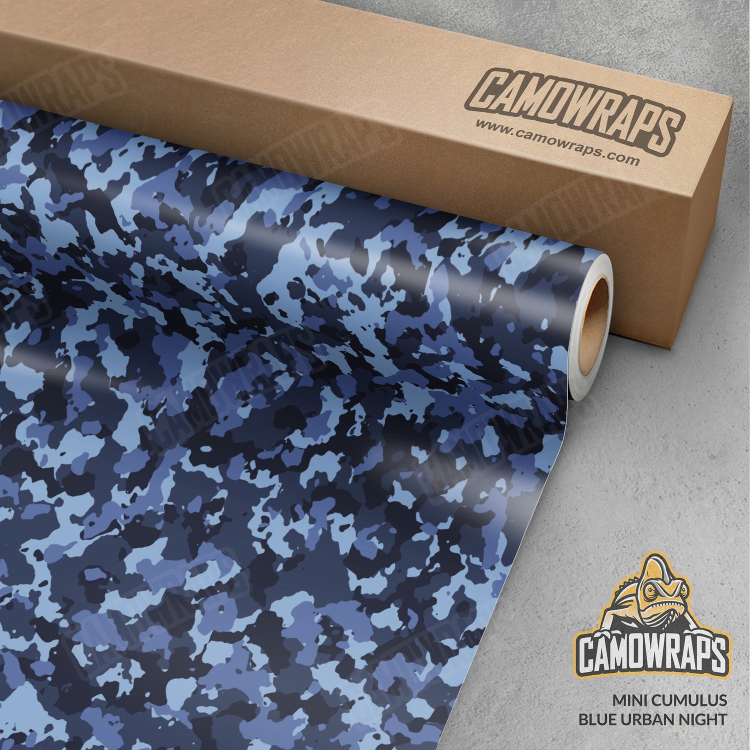 Mini Cumulus Blue Urban Night Camo Vinyl Wrap