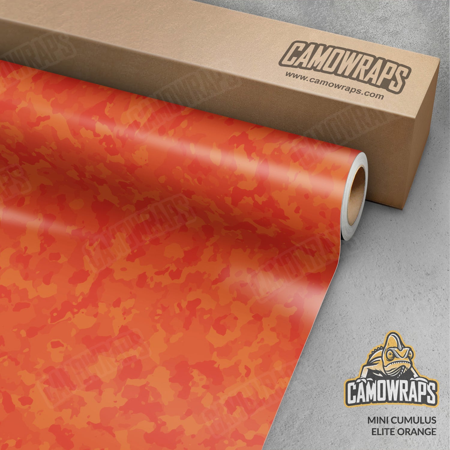 Mini Cumulus Elite Orange Camo Vinyl Wrap