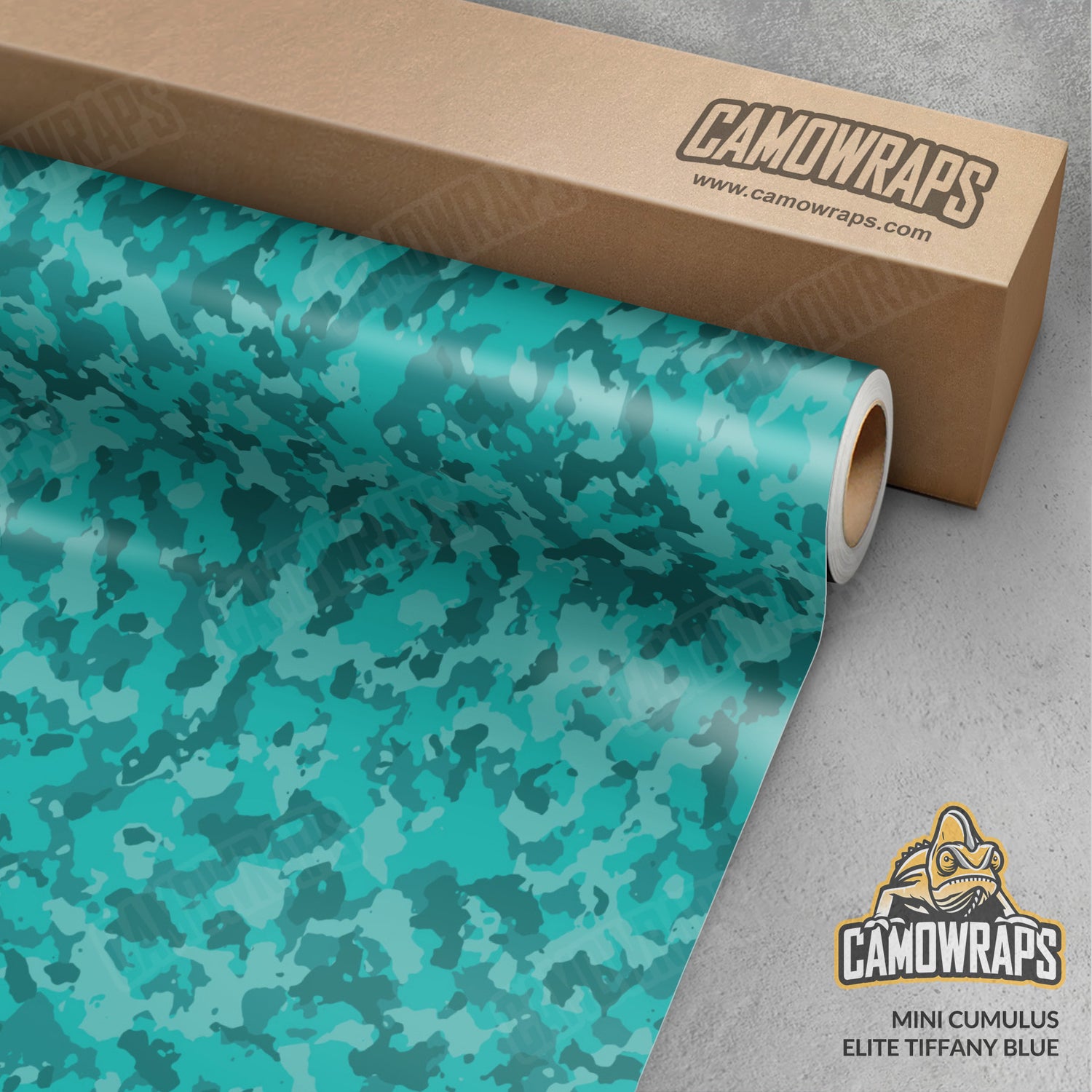 Mini Cumulus Elite Tiffany Blue Camo Vinyl Wrap