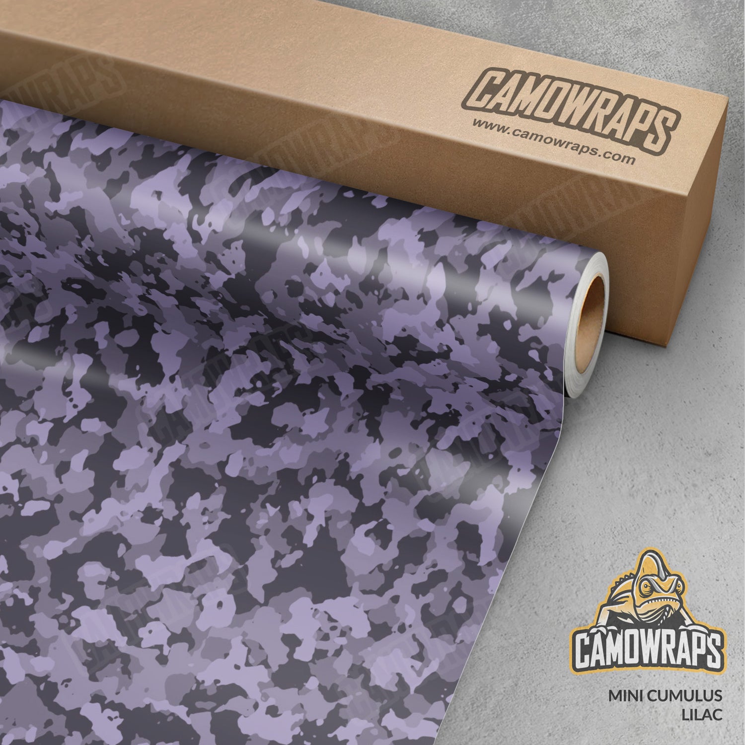 Mini Cumulus Lilac Camo Vinyl Wrap