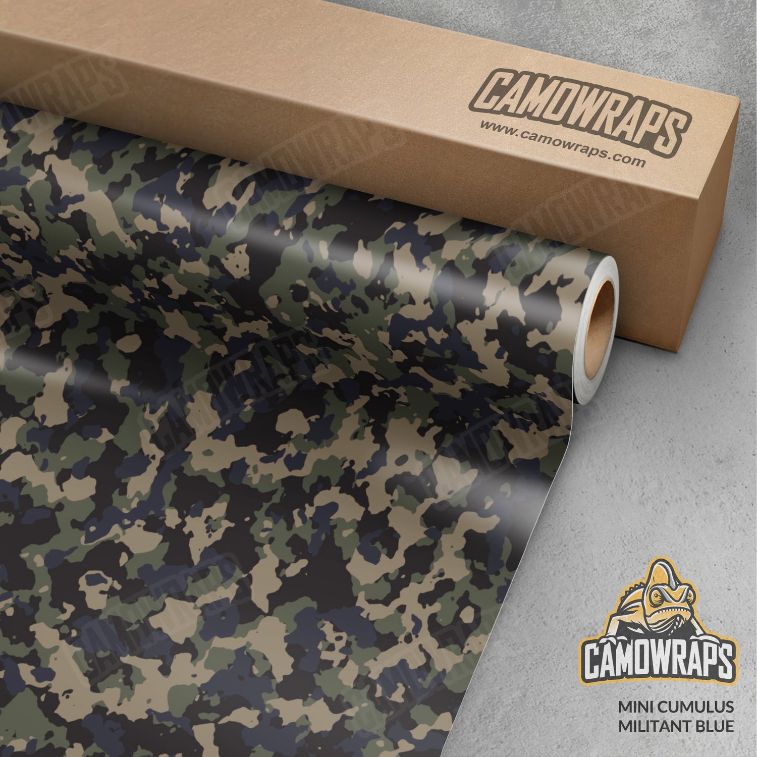 Mini Cumulus Militant Blue Camo Vinyl Wrap