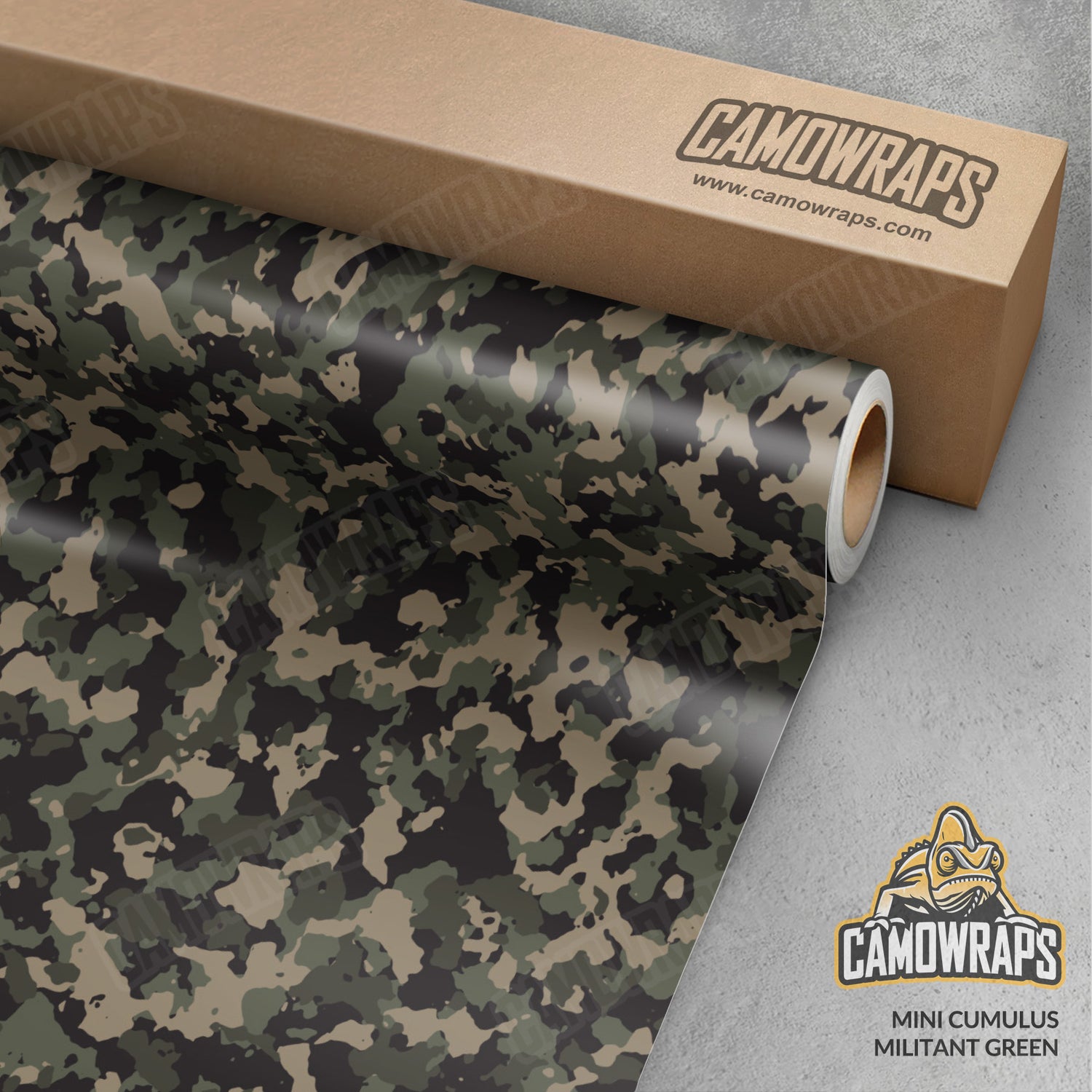 Mini Cumulus Militant Green Camo Vinyl Wrap