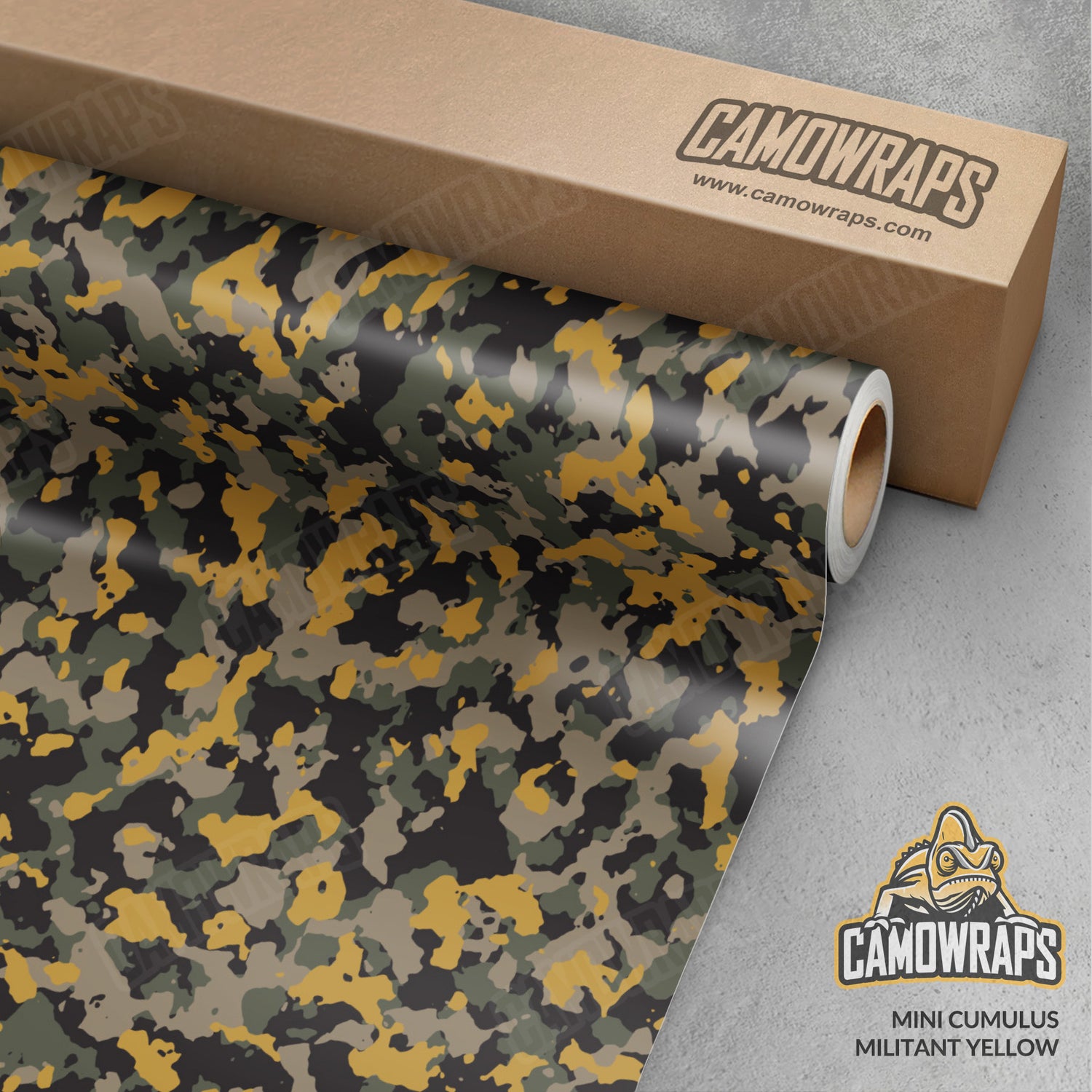 Mini Cumulus Militant Yellow Camo Vinyl Wrap