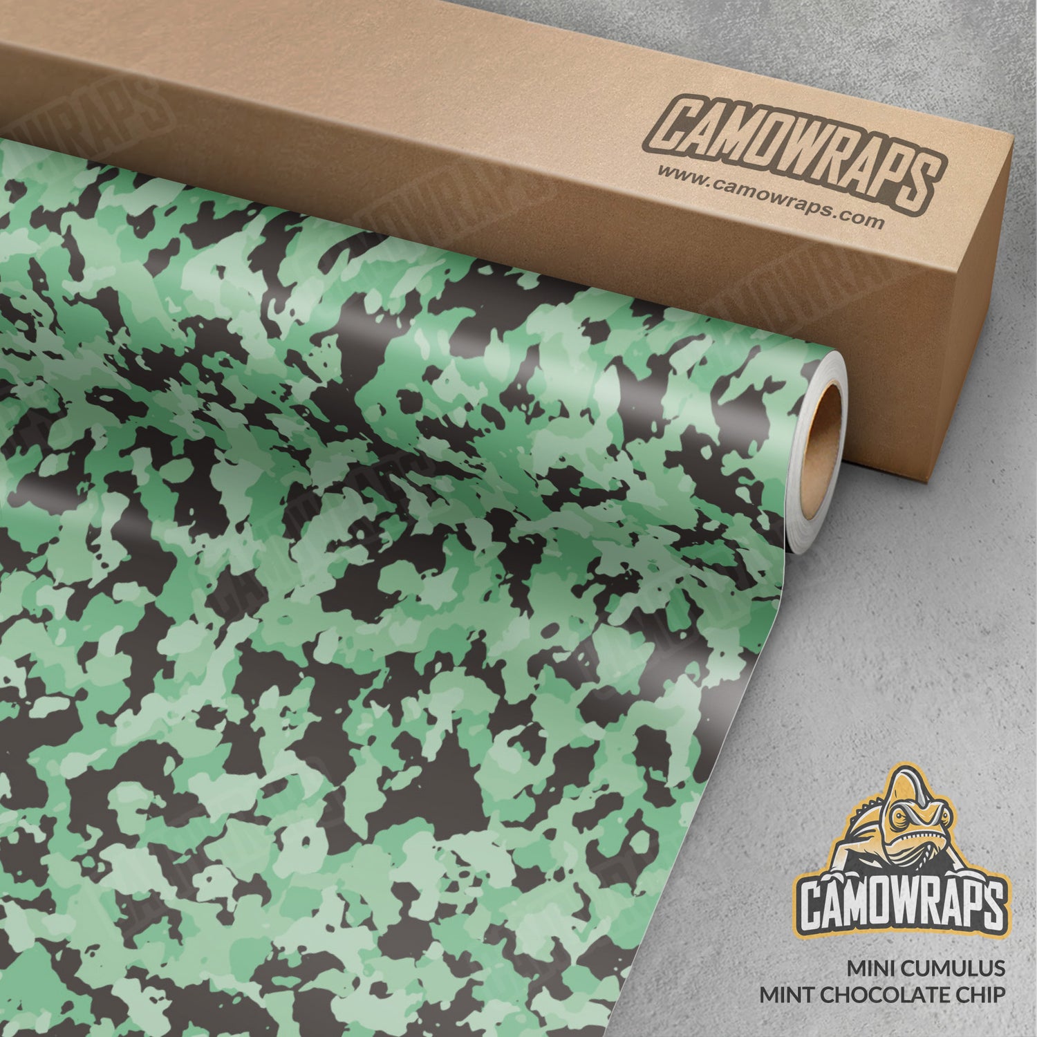 Mini Cumulus Mint Chocolate Chip Camo Vinyl Wrap