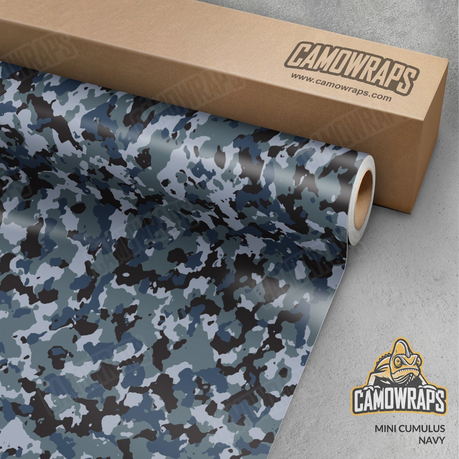 Mini Cumulus Navy Camo Vinyl Wrap