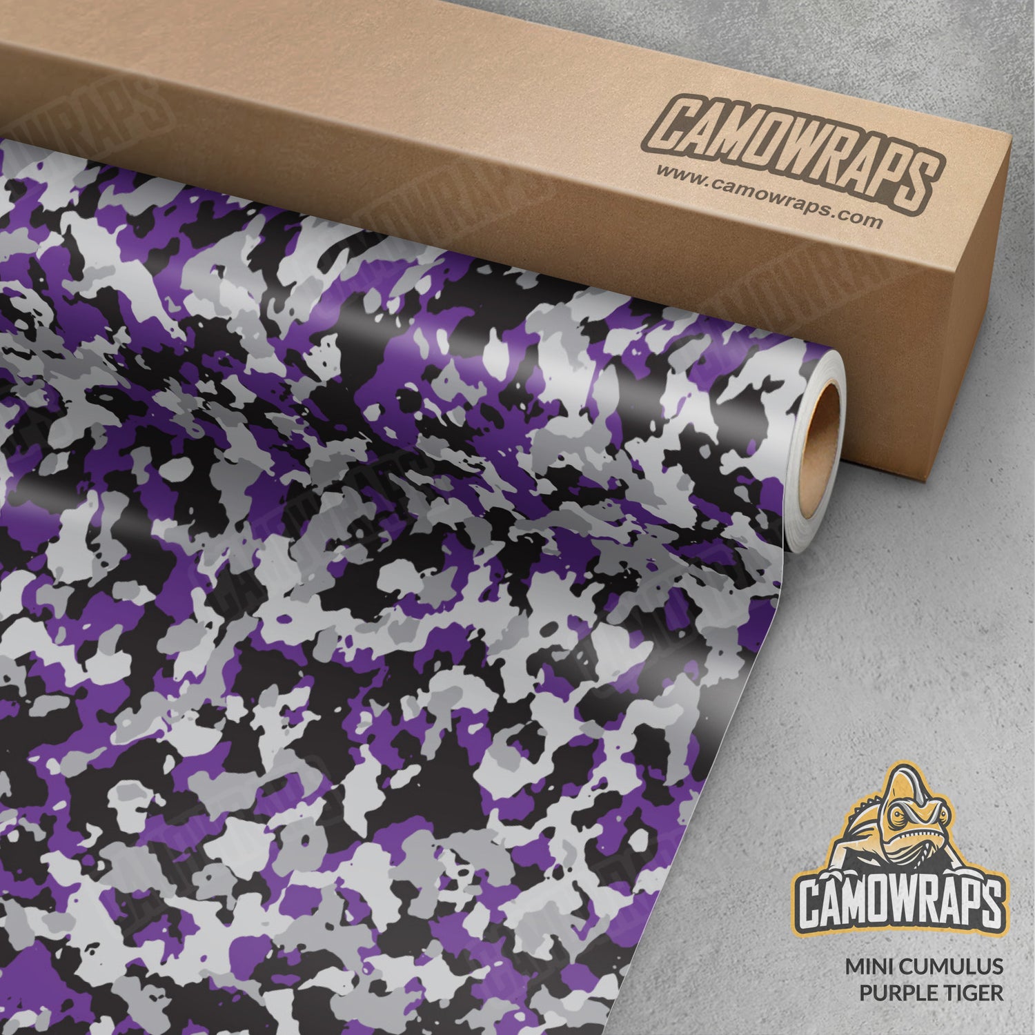 Mini Cumulus Purple Tiger Camo Vinyl Wrap