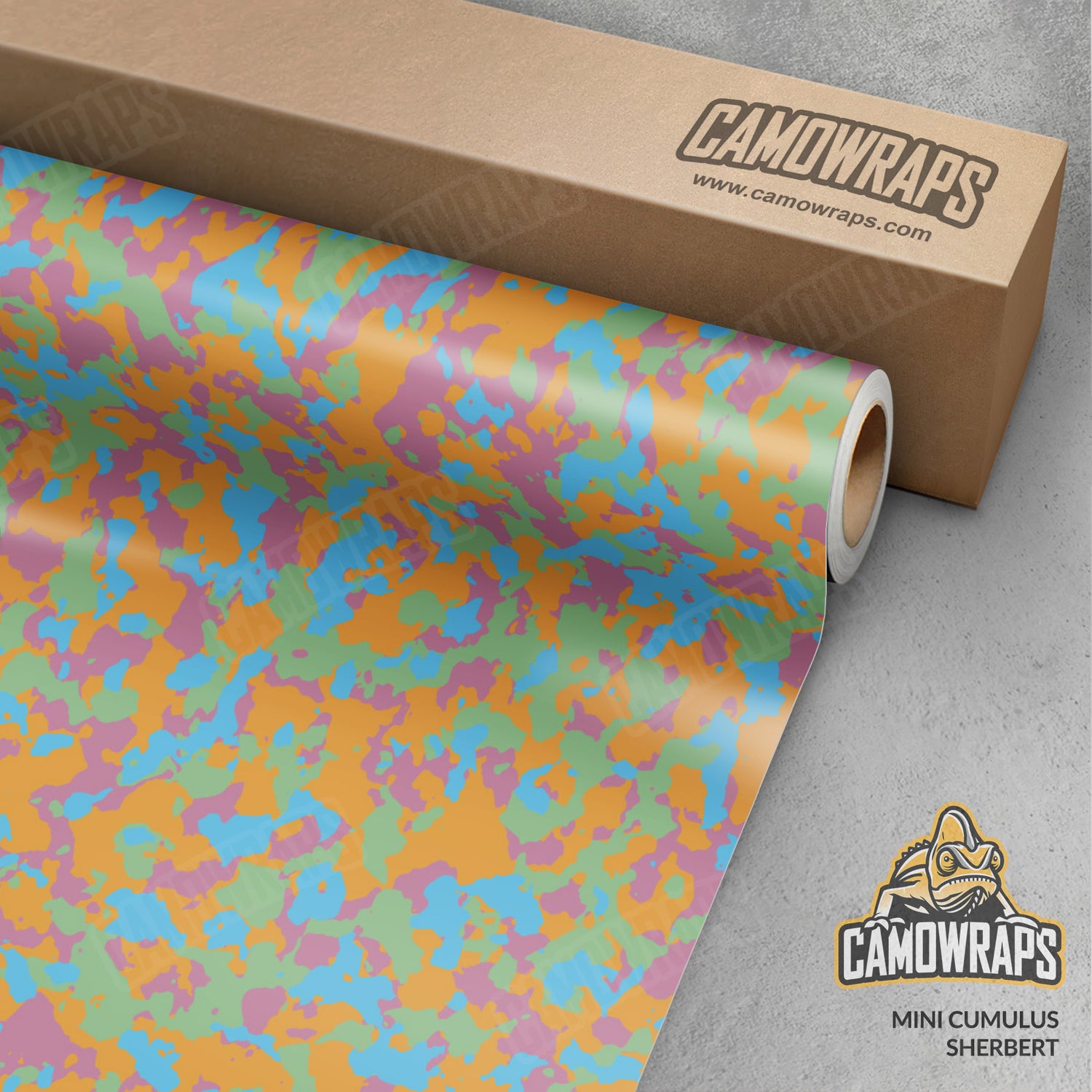 Mini Cumulus Sherbert Camo Vinyl Wrap