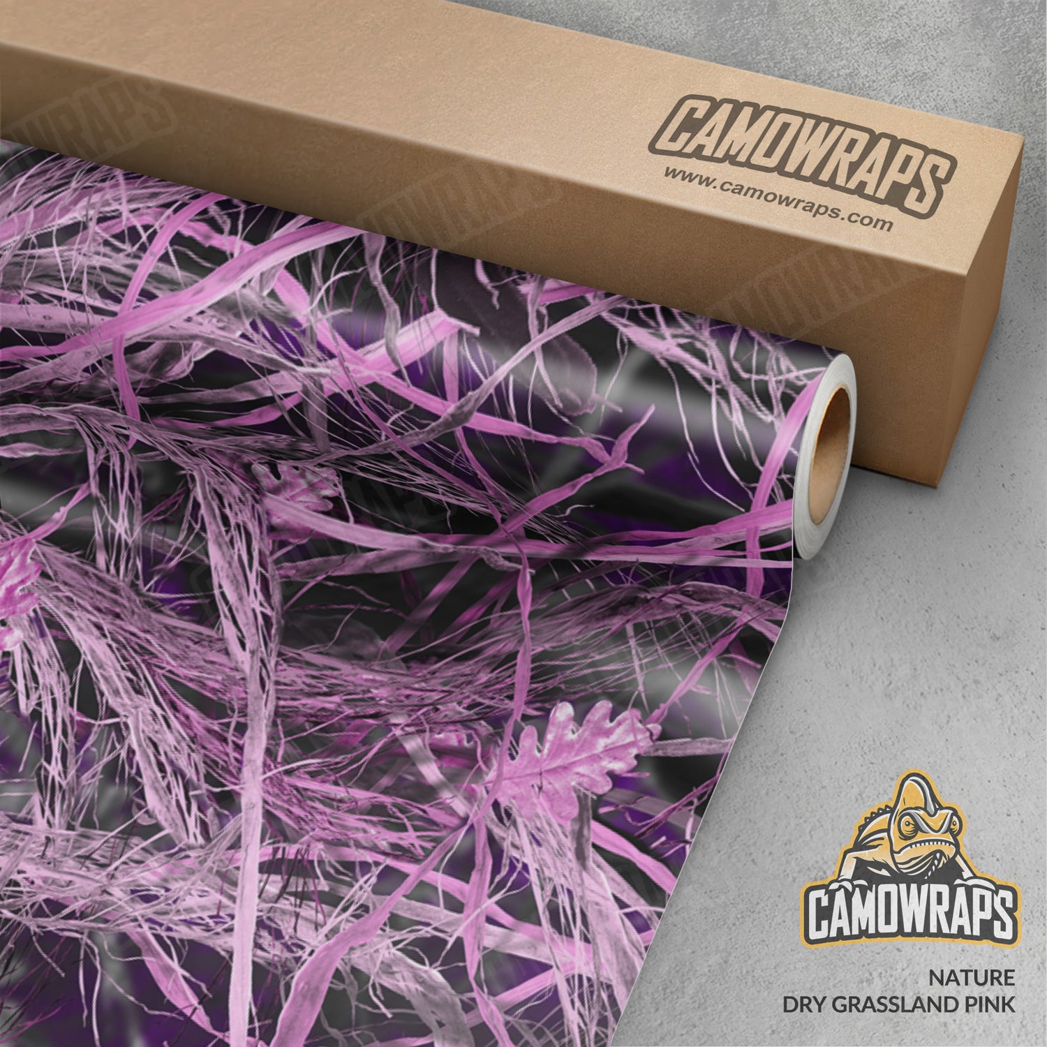 Nature Dry Pink Grassland Camo Vinyl Wrap