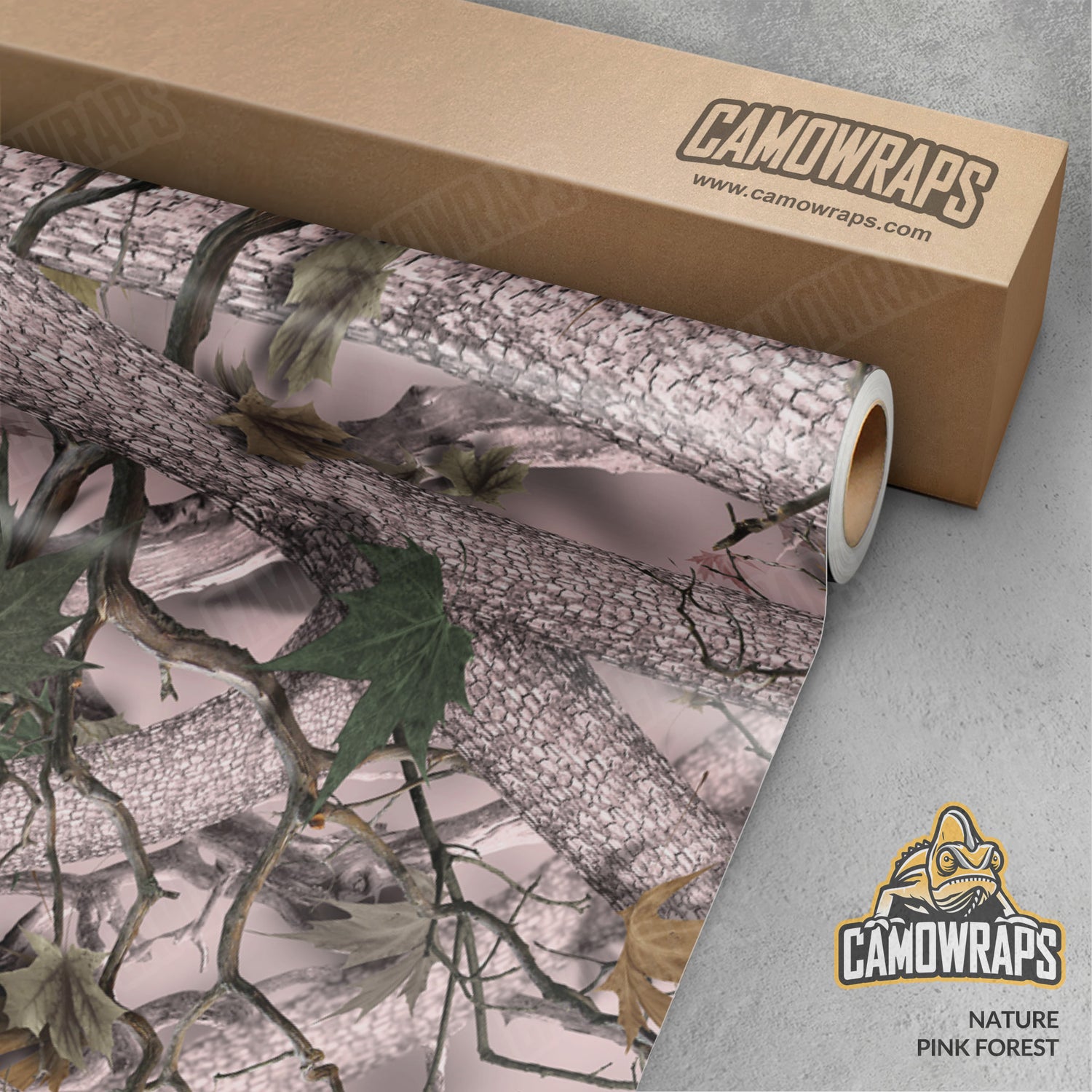 Nature Pink Forest Camo Vinyl Wrap