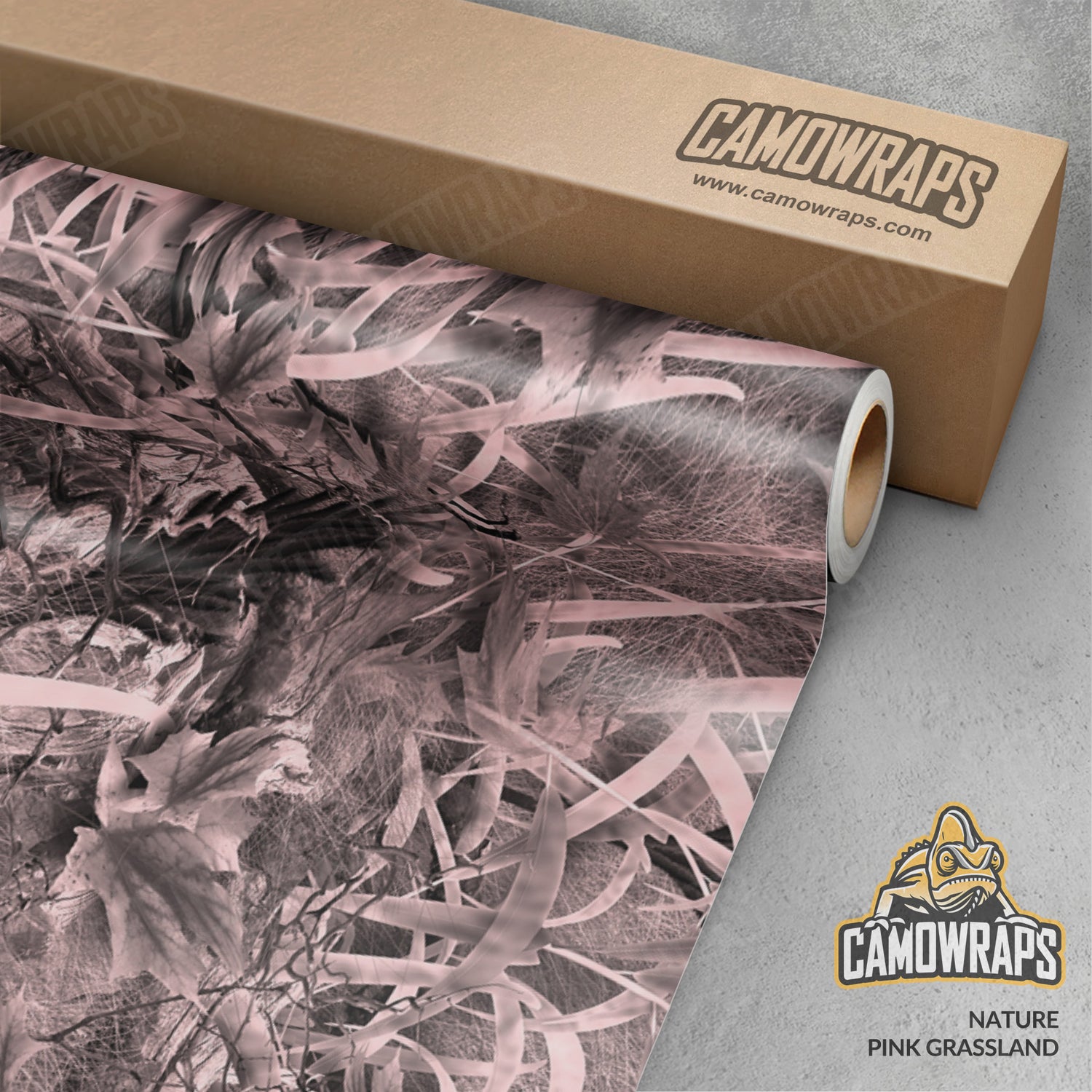 Nature Pink Grassland Camo Vinyl Wrap