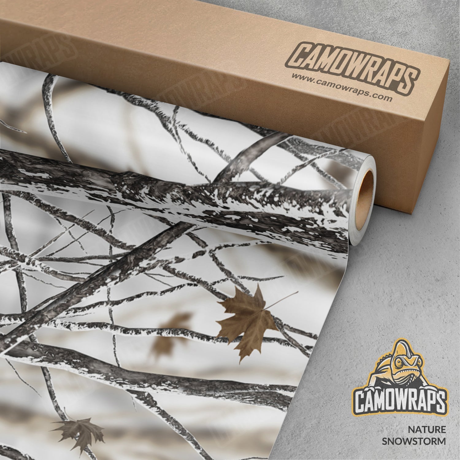 Nature Snowstorm Camo Vinyl Wrap