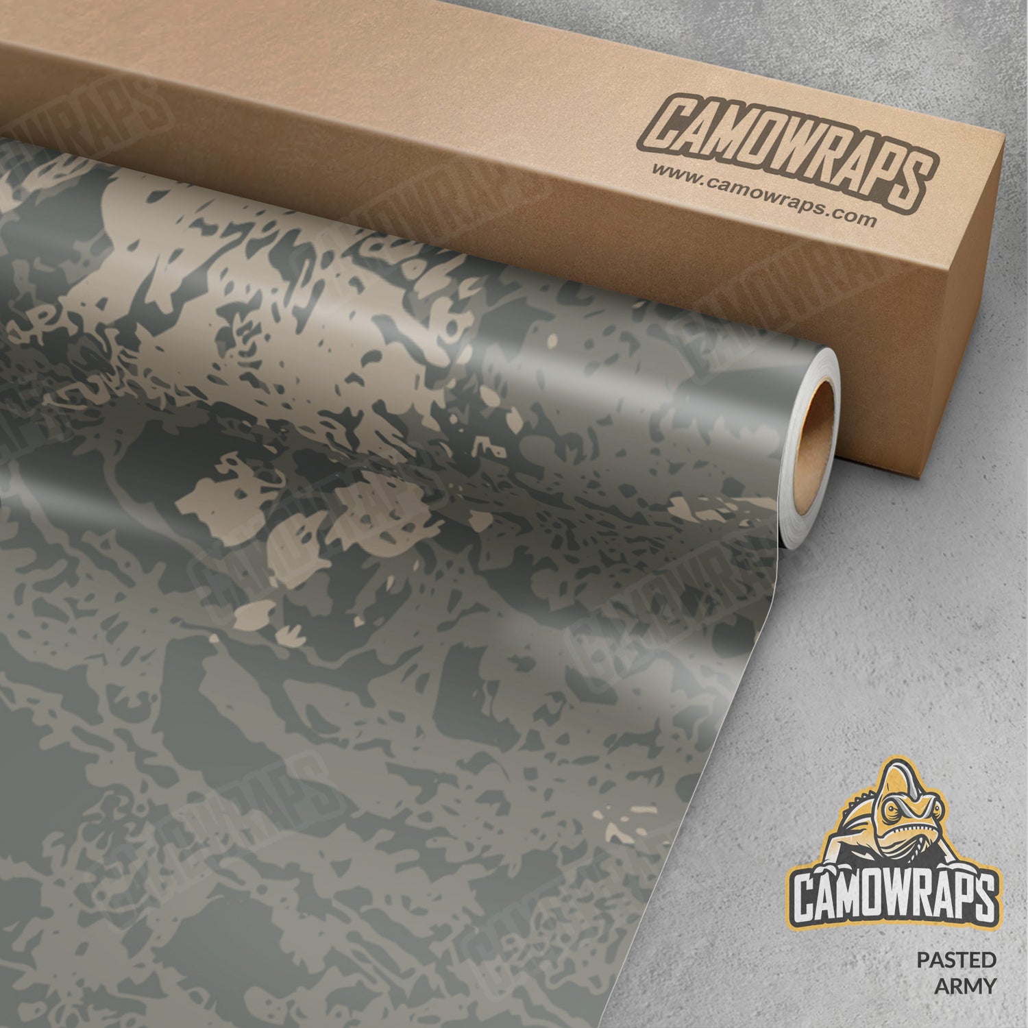 Pasted Army Camo Vinyl Wrap