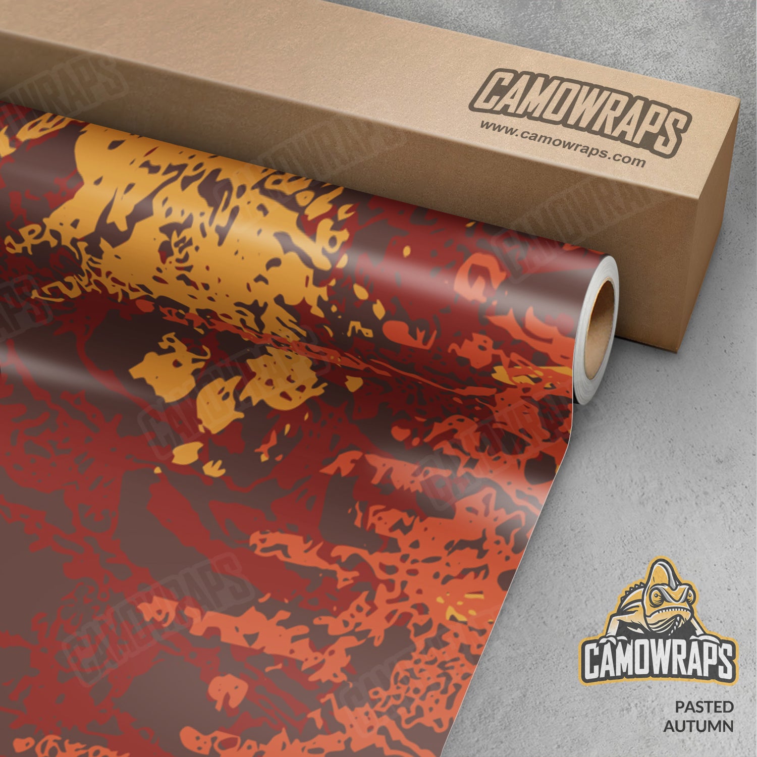 Pasted Autumn Camo Vinyl Wrap