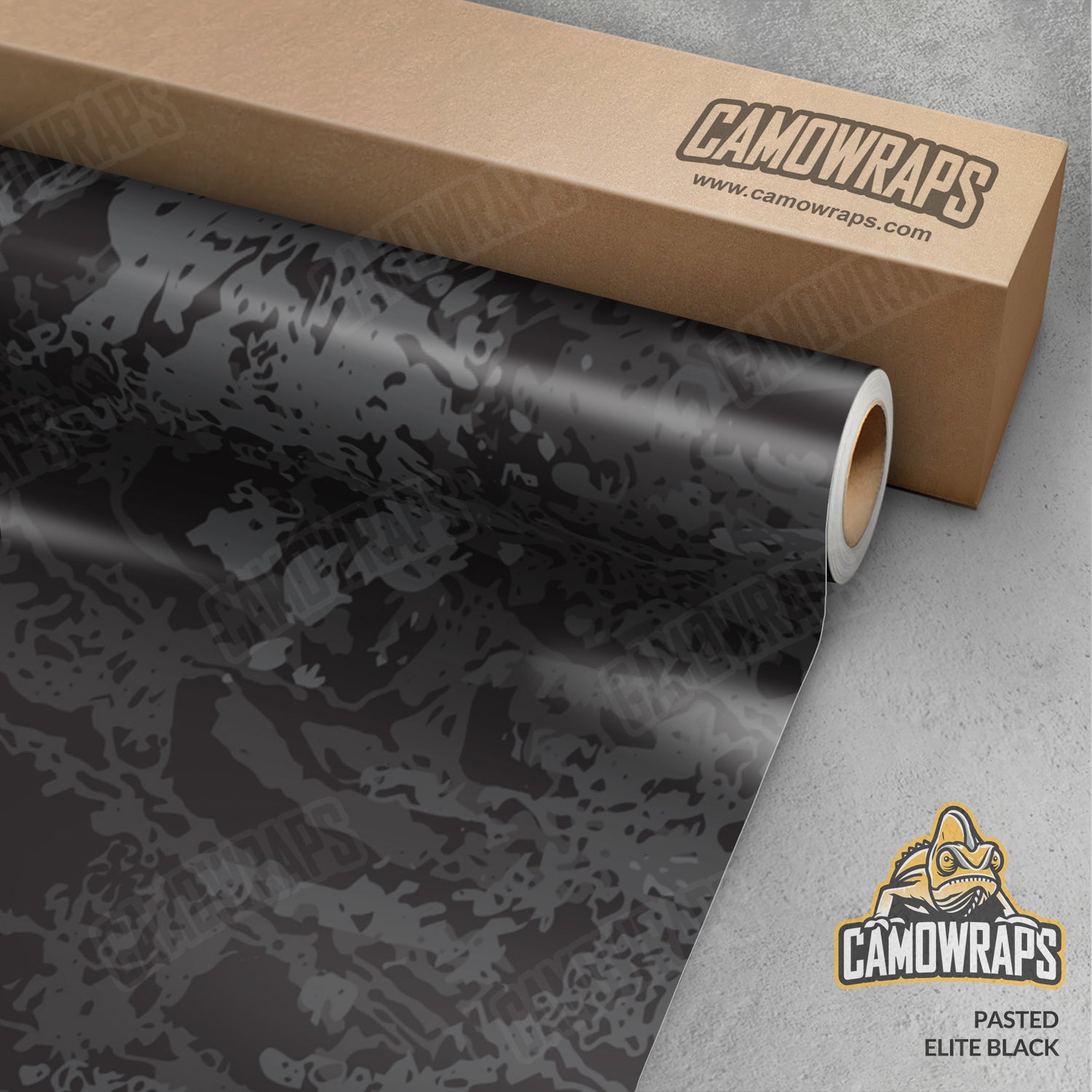 Pasted Elite Black Camo Vinyl Wrap