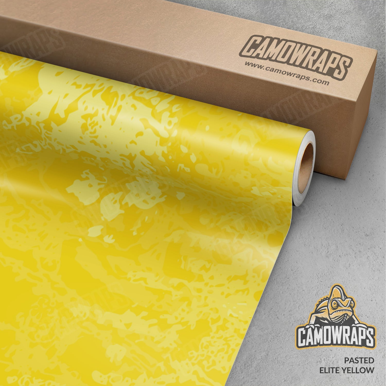 Pasted Elite Yellow Camo Vinyl Wrap