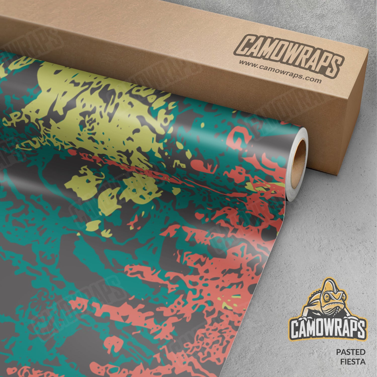 Pasted Fiesta Camo Vinyl Wrap