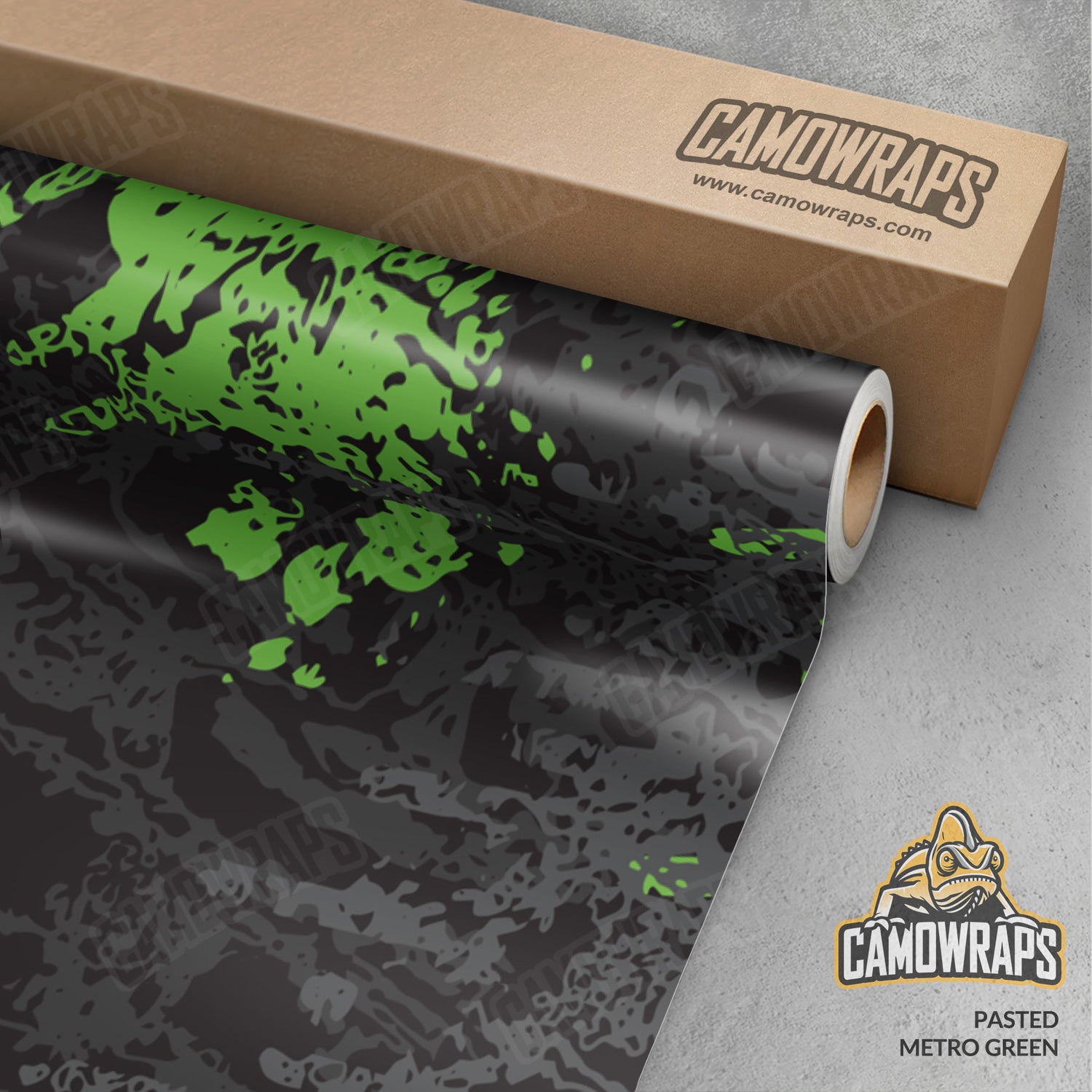 Pasted Metro Green Camo Vinyl Wrap