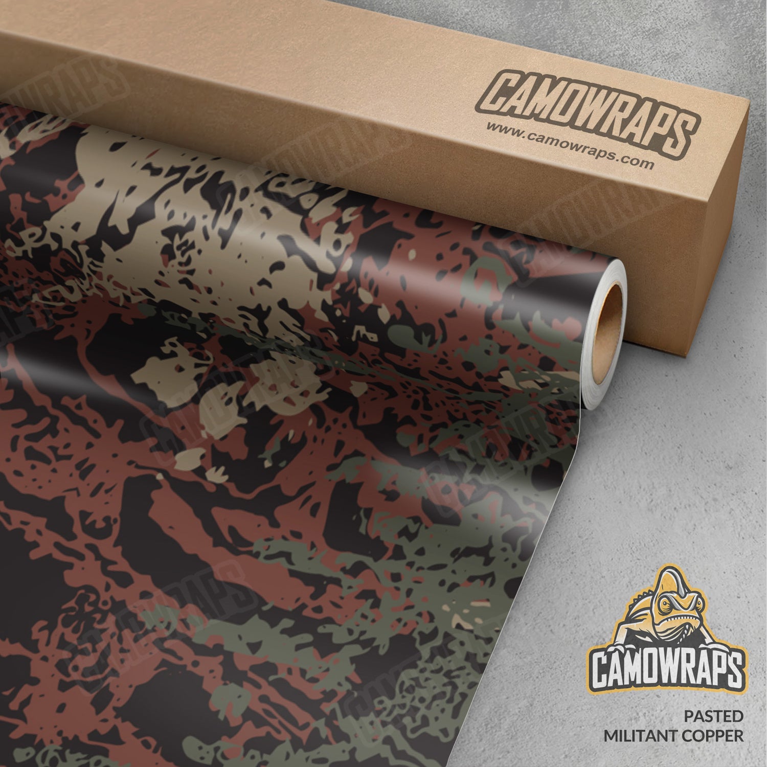 Pasted Militant Copper Camo Vinyl Wrap