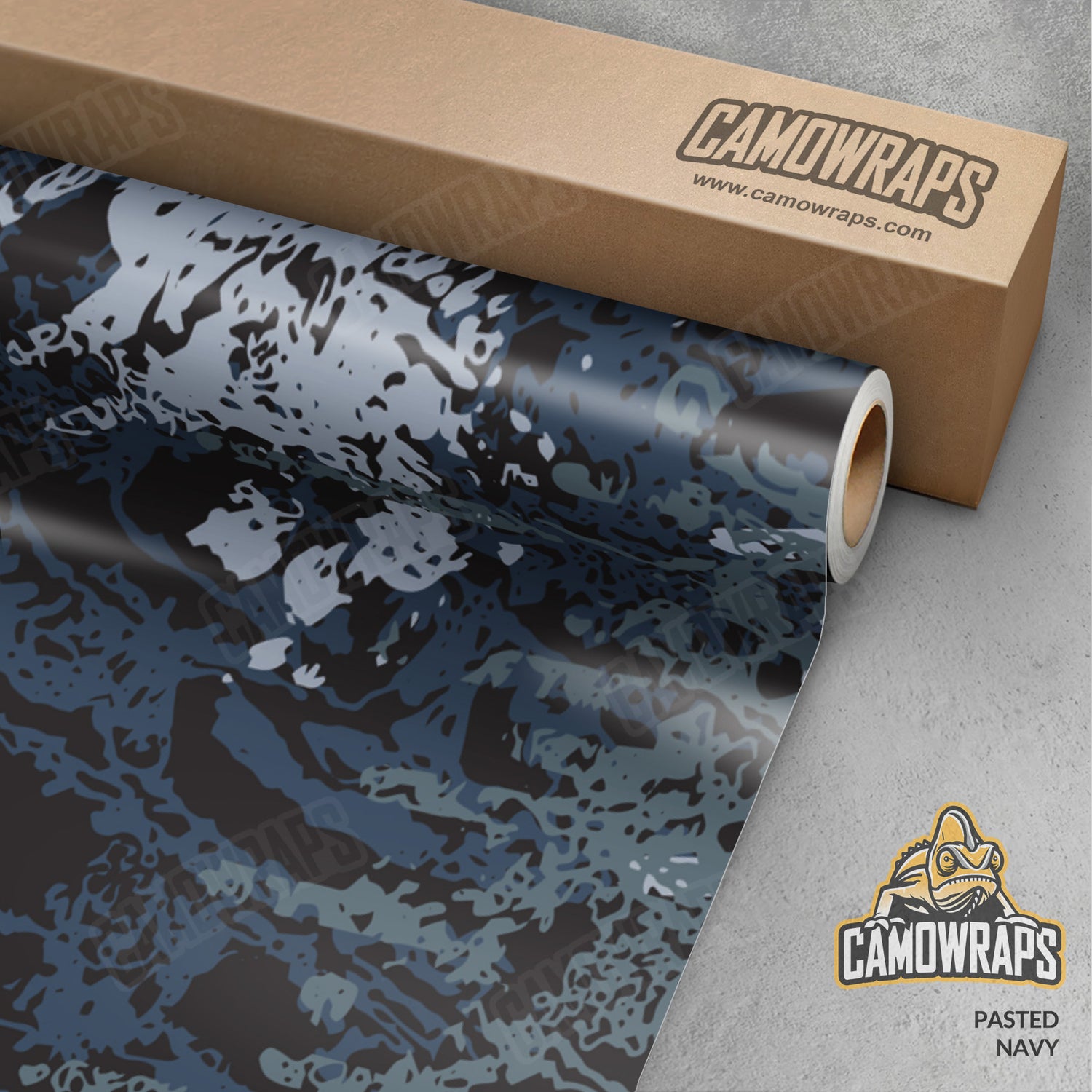 Pasted Navy Camo Vinyl Wrap