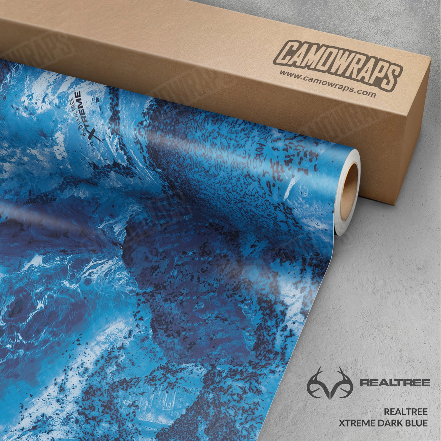 Realtree XTREME Dark Blue Camo Vinyl Wrap