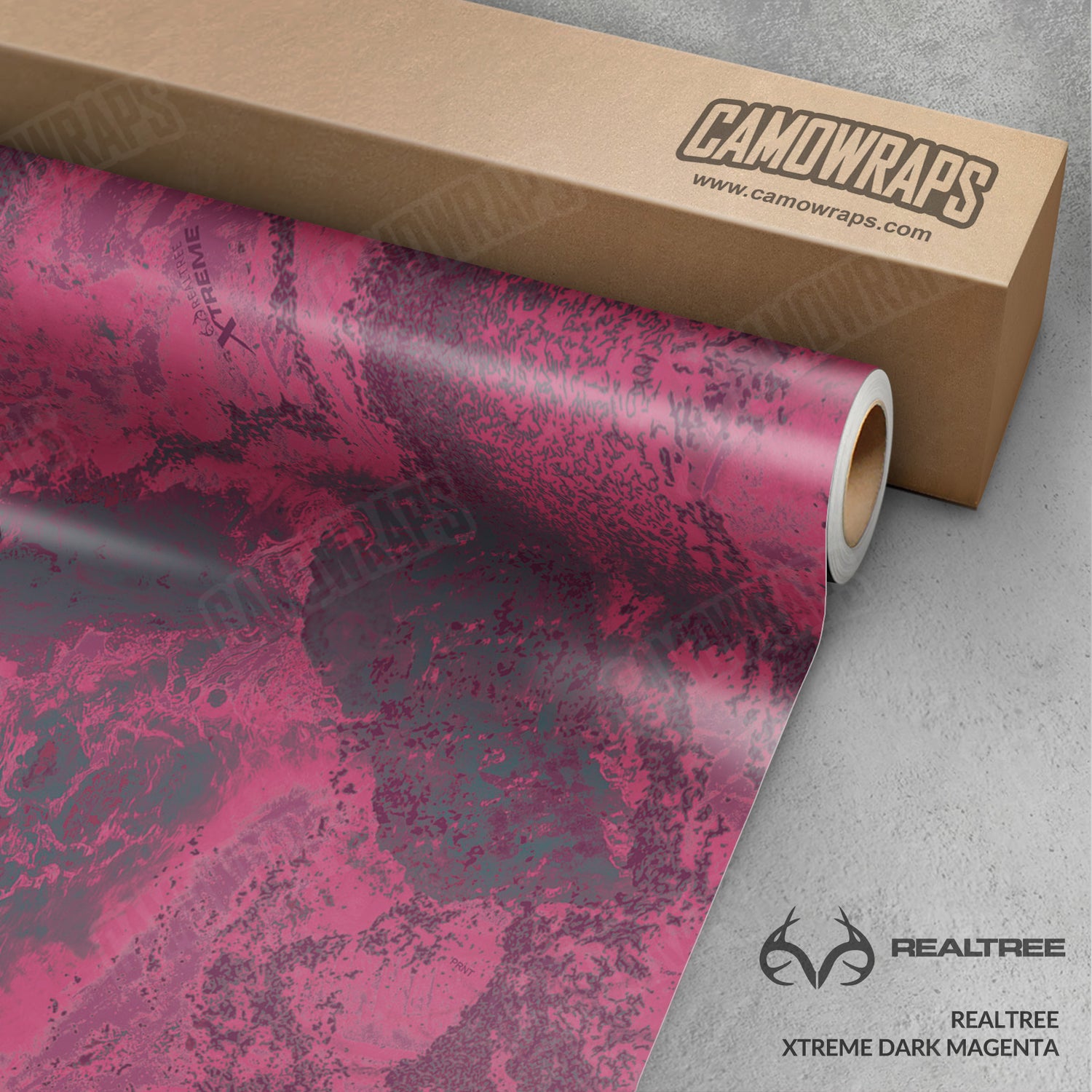 Realtree XTREME Dark Magenta Camo Vinyl Wrap