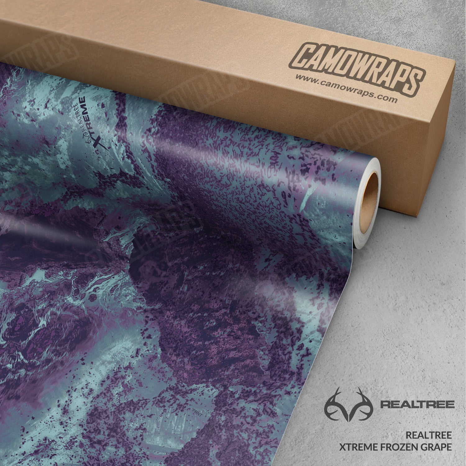 Realtree XTREME Frozen Grape Camo Vinyl Wrap