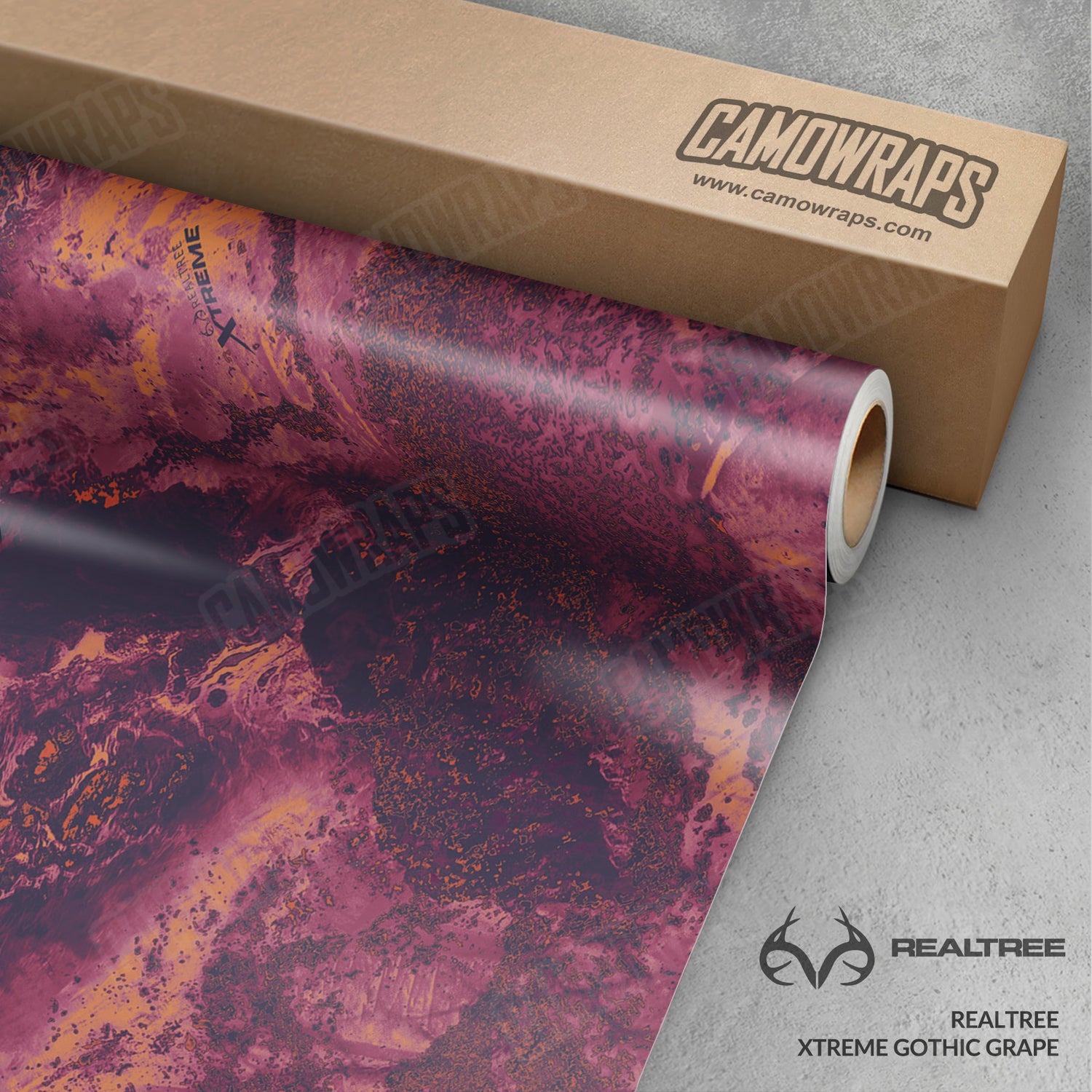 Realtree XTREME Gothic Grape Camo Vinyl Wrap