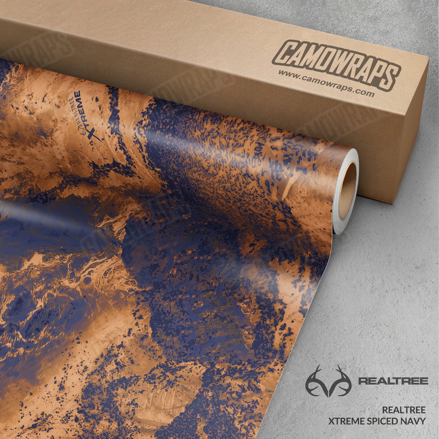 Realtree XTREME Spiced Navy Camo Vinyl Wrap