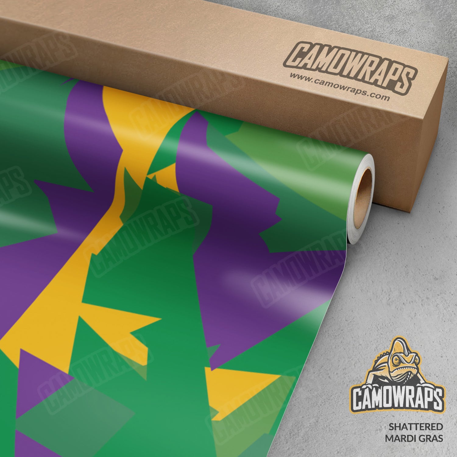 Shattered Mardi Gras Camo Vinyl Wrap