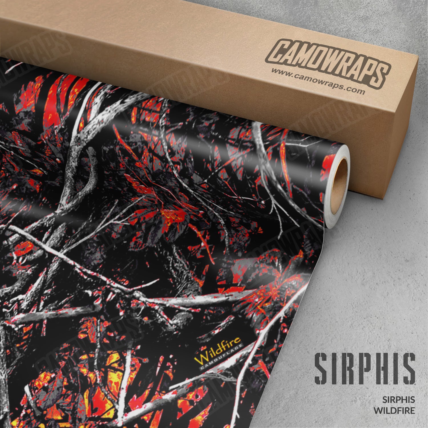 Sirphis Wildfire Camo Vinyl Wrap