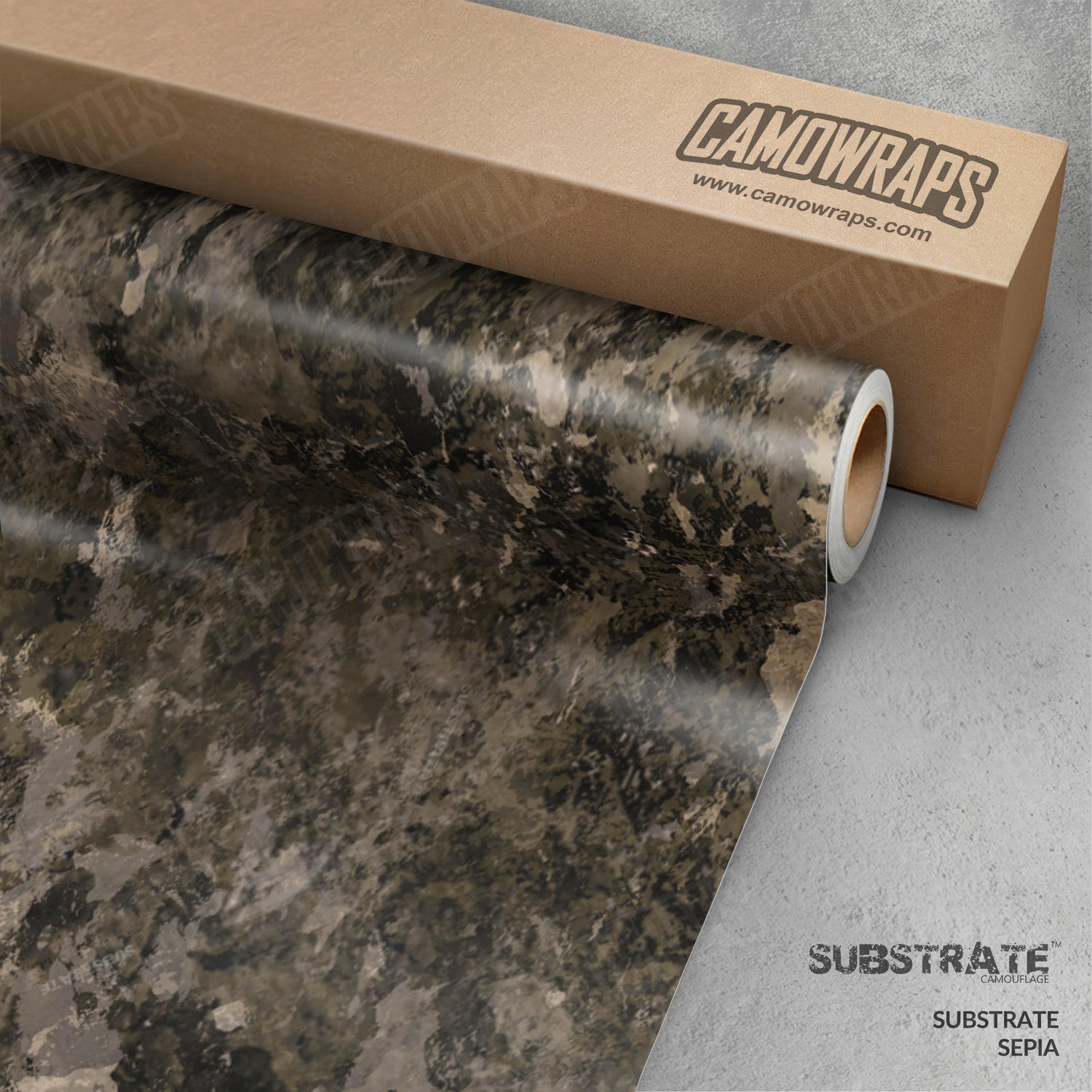 Substrate Sepia Camo Vinyl Wrap