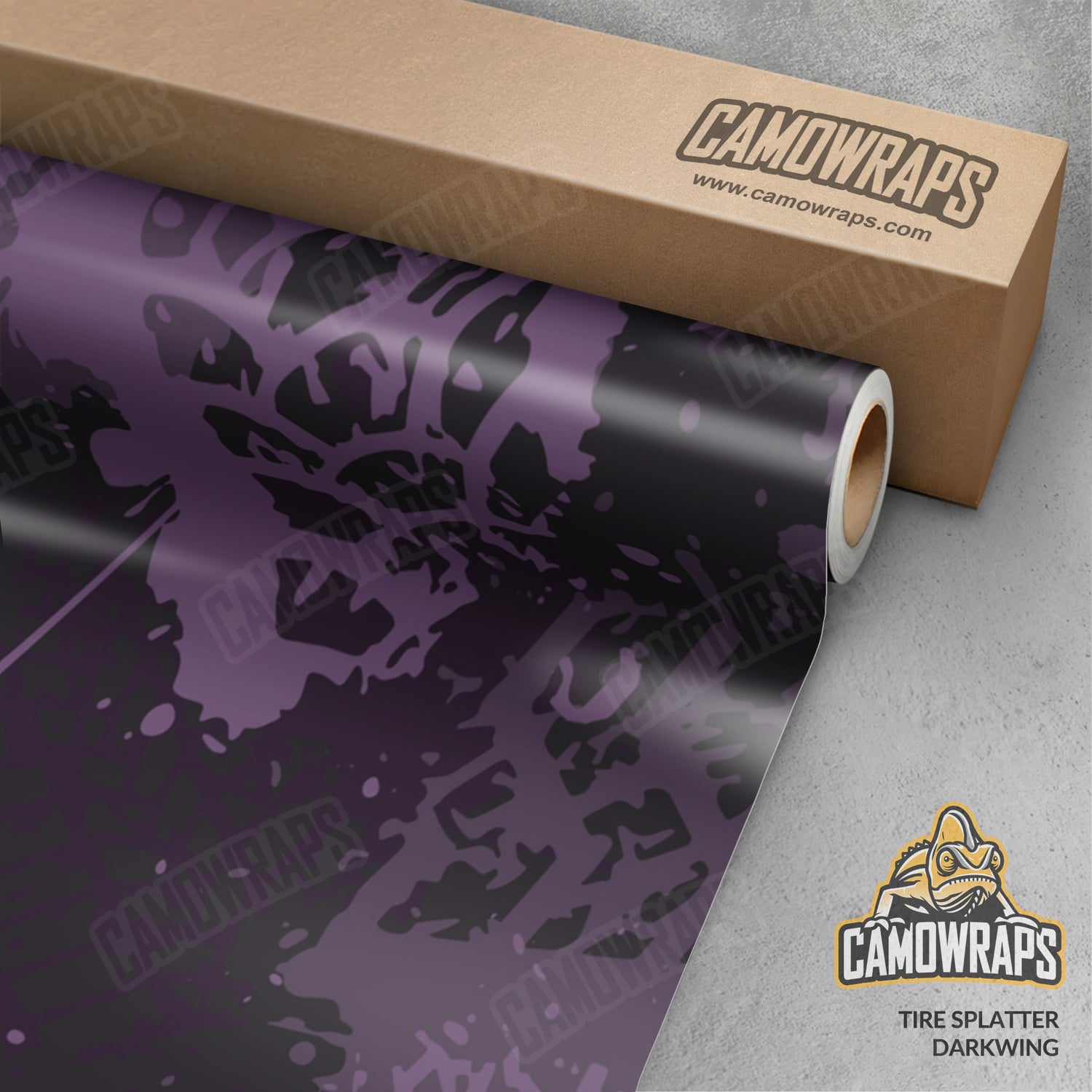 Tire Splatter Darkwing Camo Vinyl Wrap