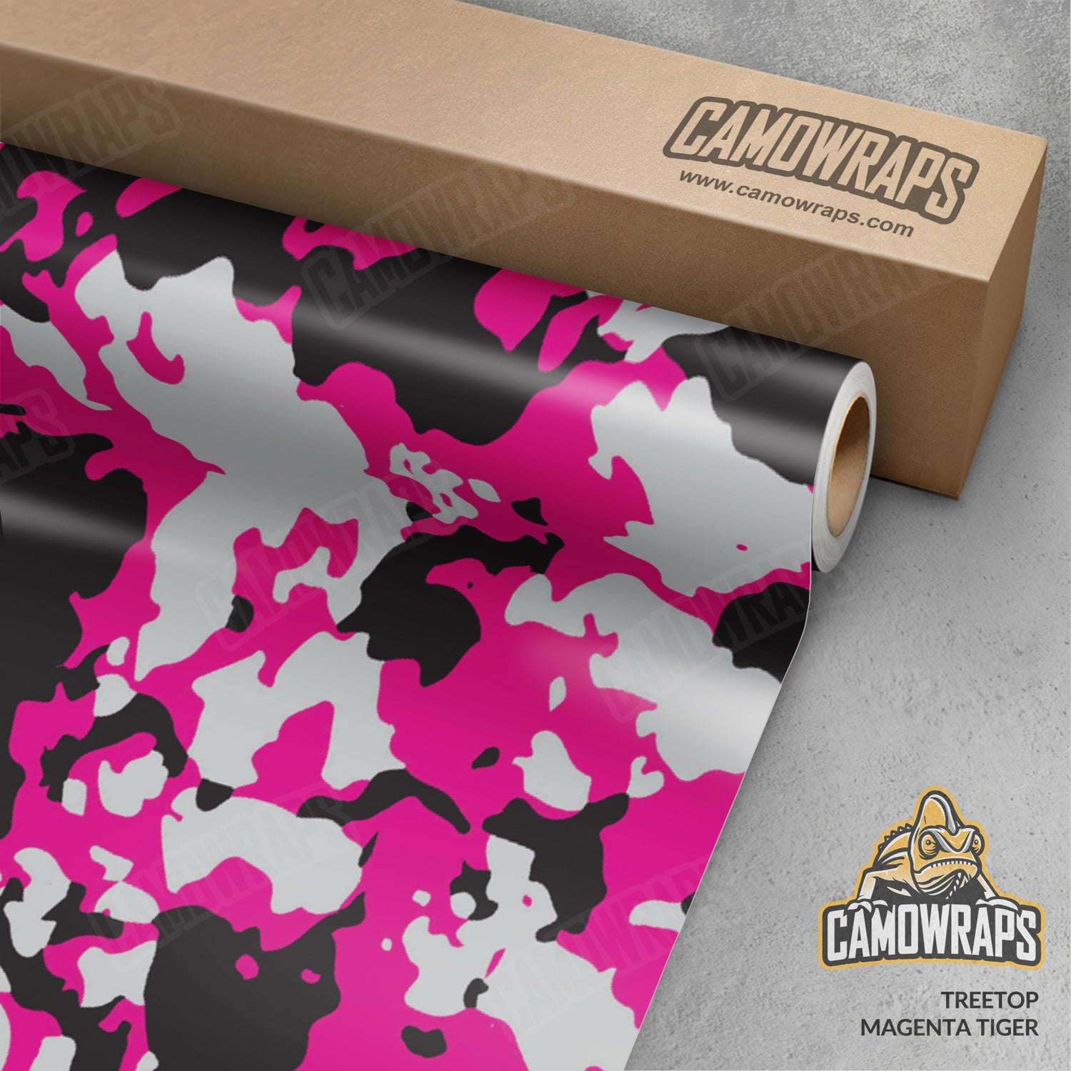 Treetop Magenta Tiger Camo Vinyl Wrap