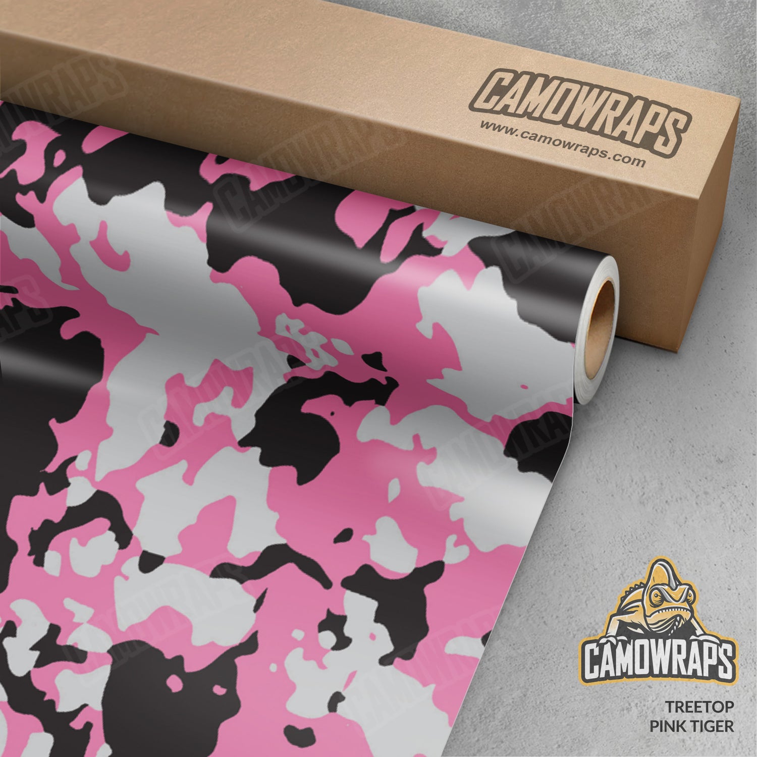 Treetop Pink Tiger Camo Vinyl Wrap